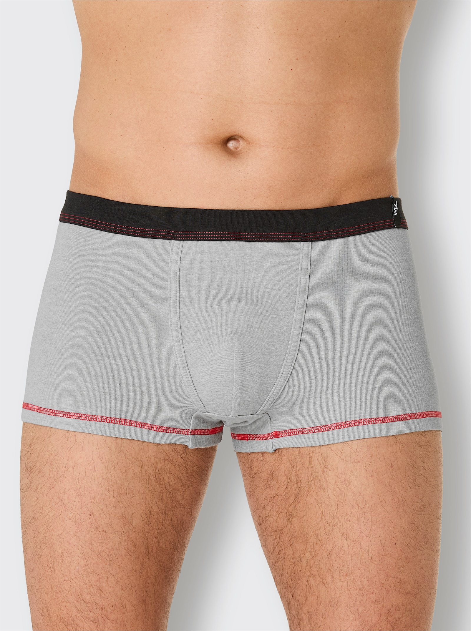 wäschepur men Pants - grau-meliert + anthrazit-meliert + schwarz-bedruckt