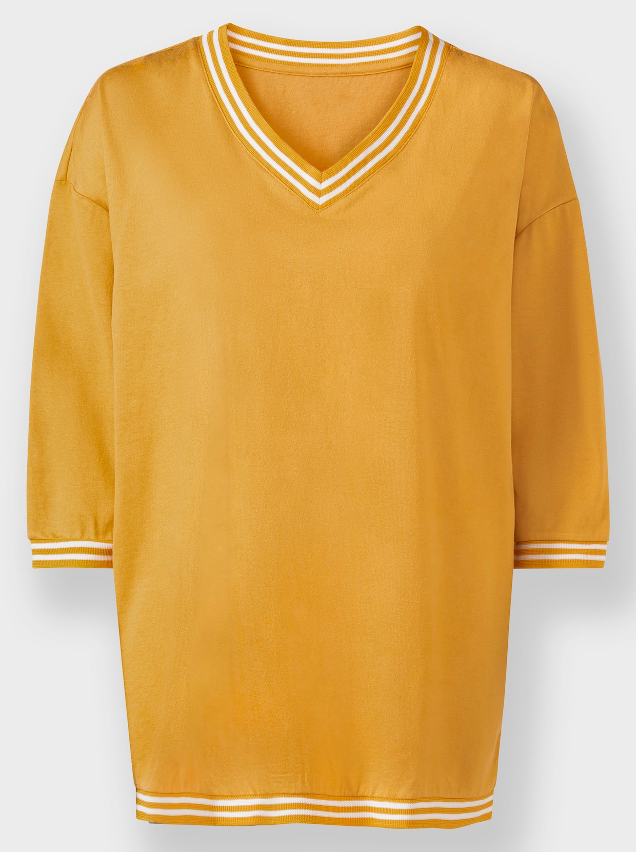 heine Shirt met 3/4-mouw - oker