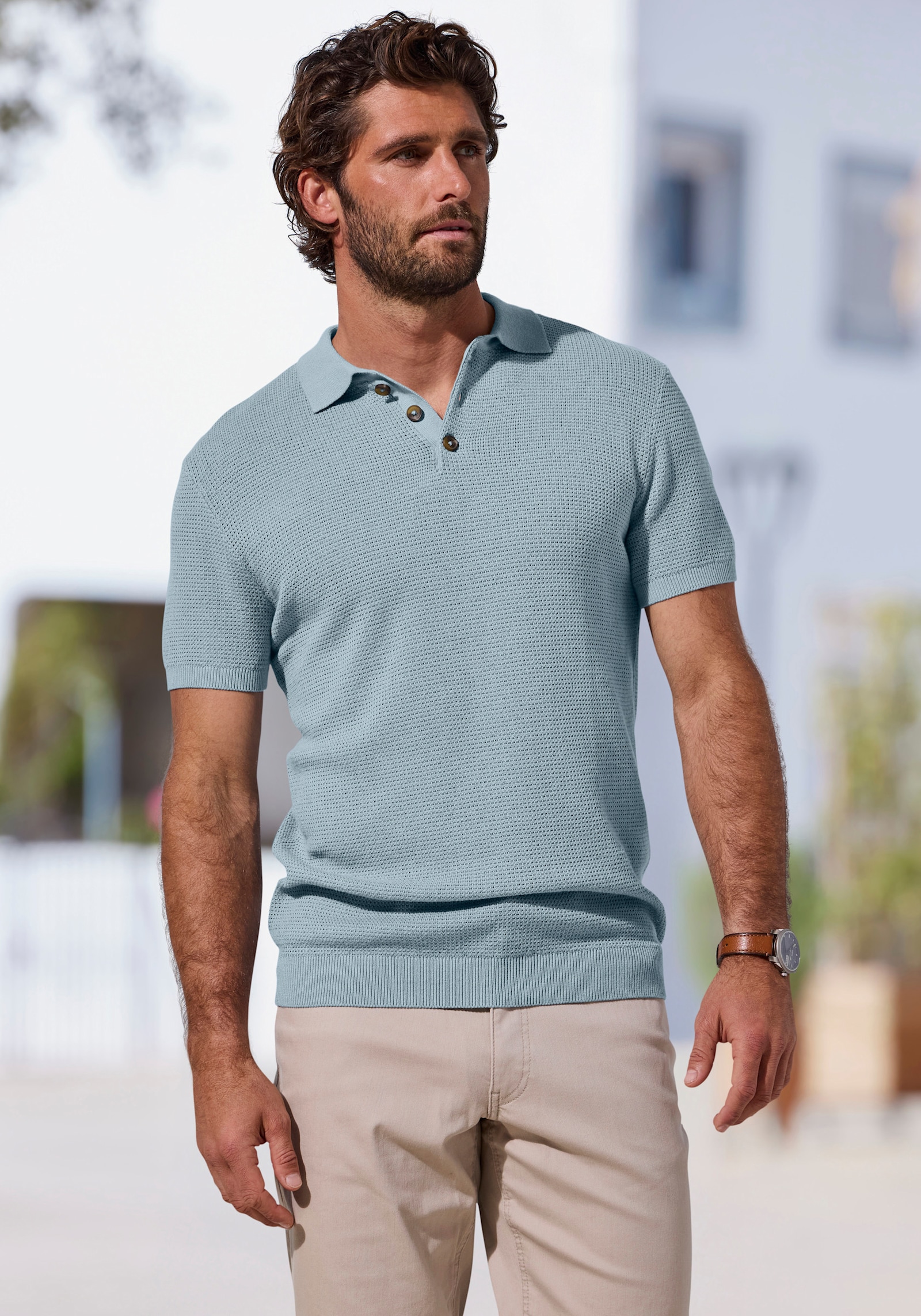 John Devin Poloshirt - blau