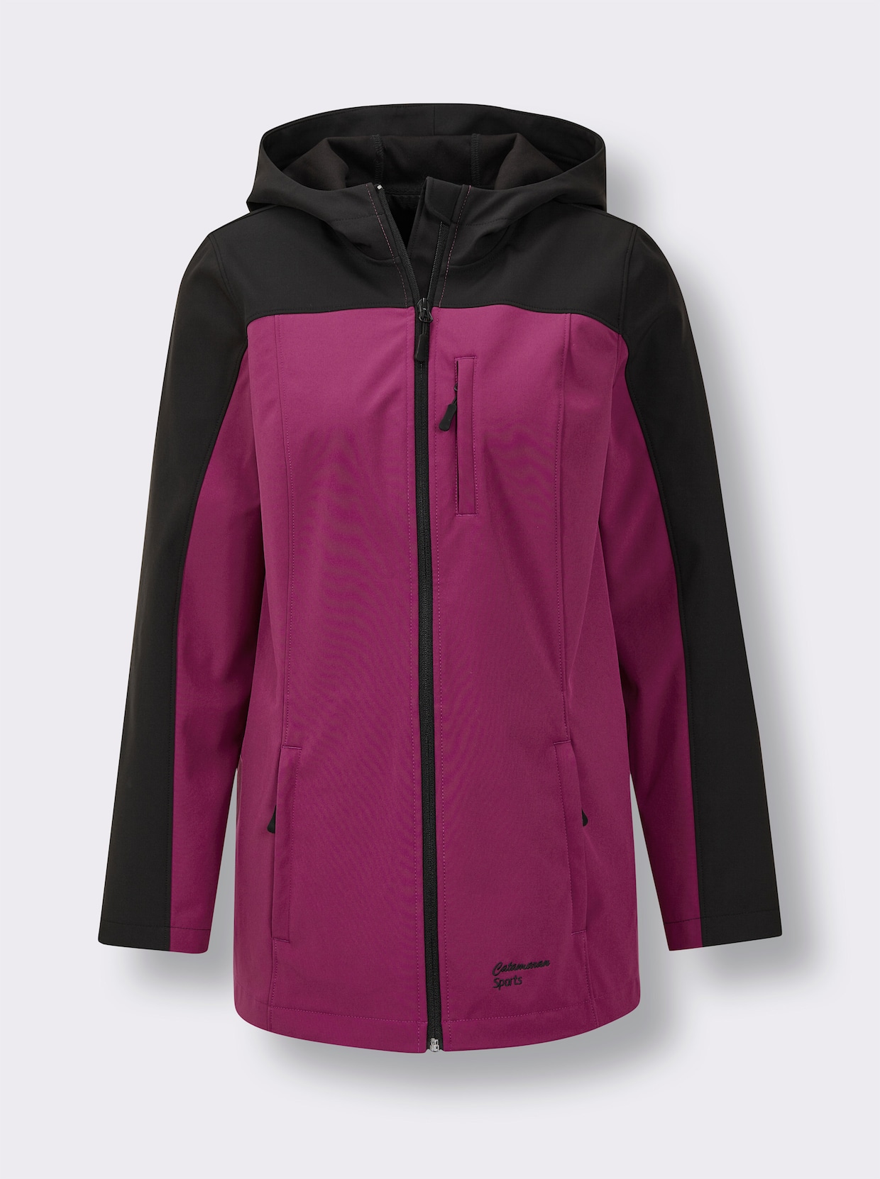 Catamaran Sports Softshelljacke - schwarz-malve