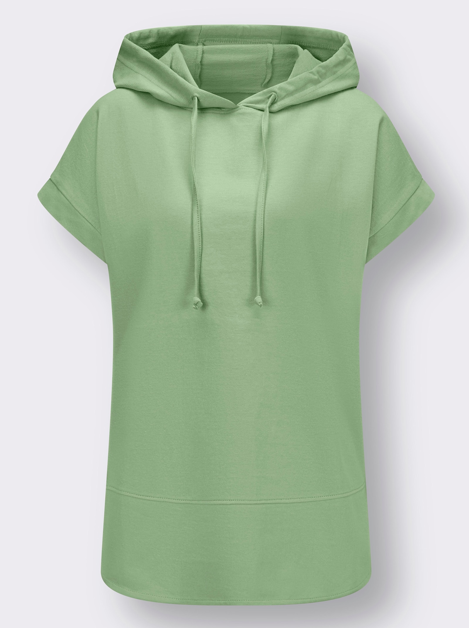Sweatshirt mit kurzen Ärmeln - eucalyptus
