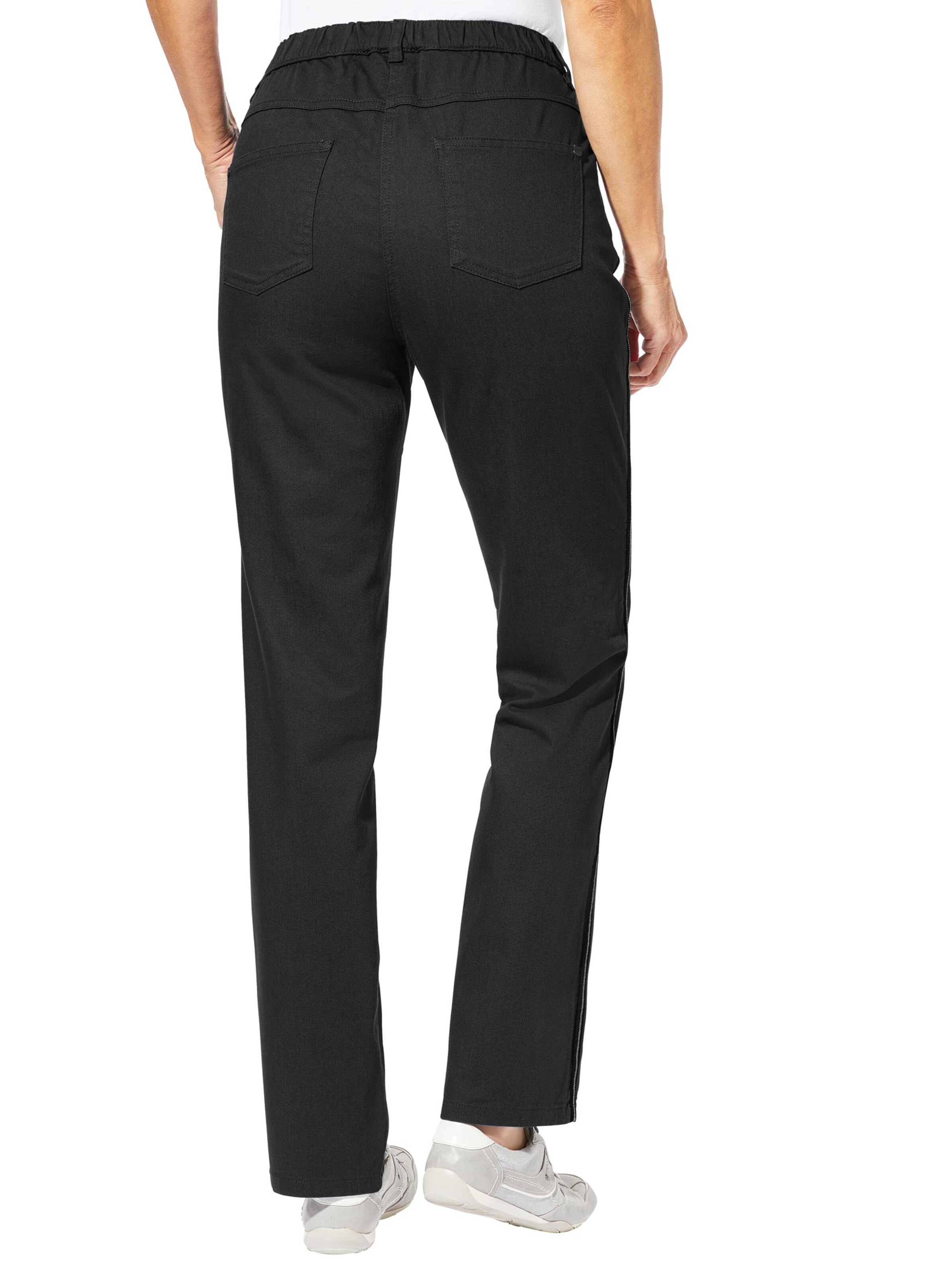 Schlupfjeans - schwarz