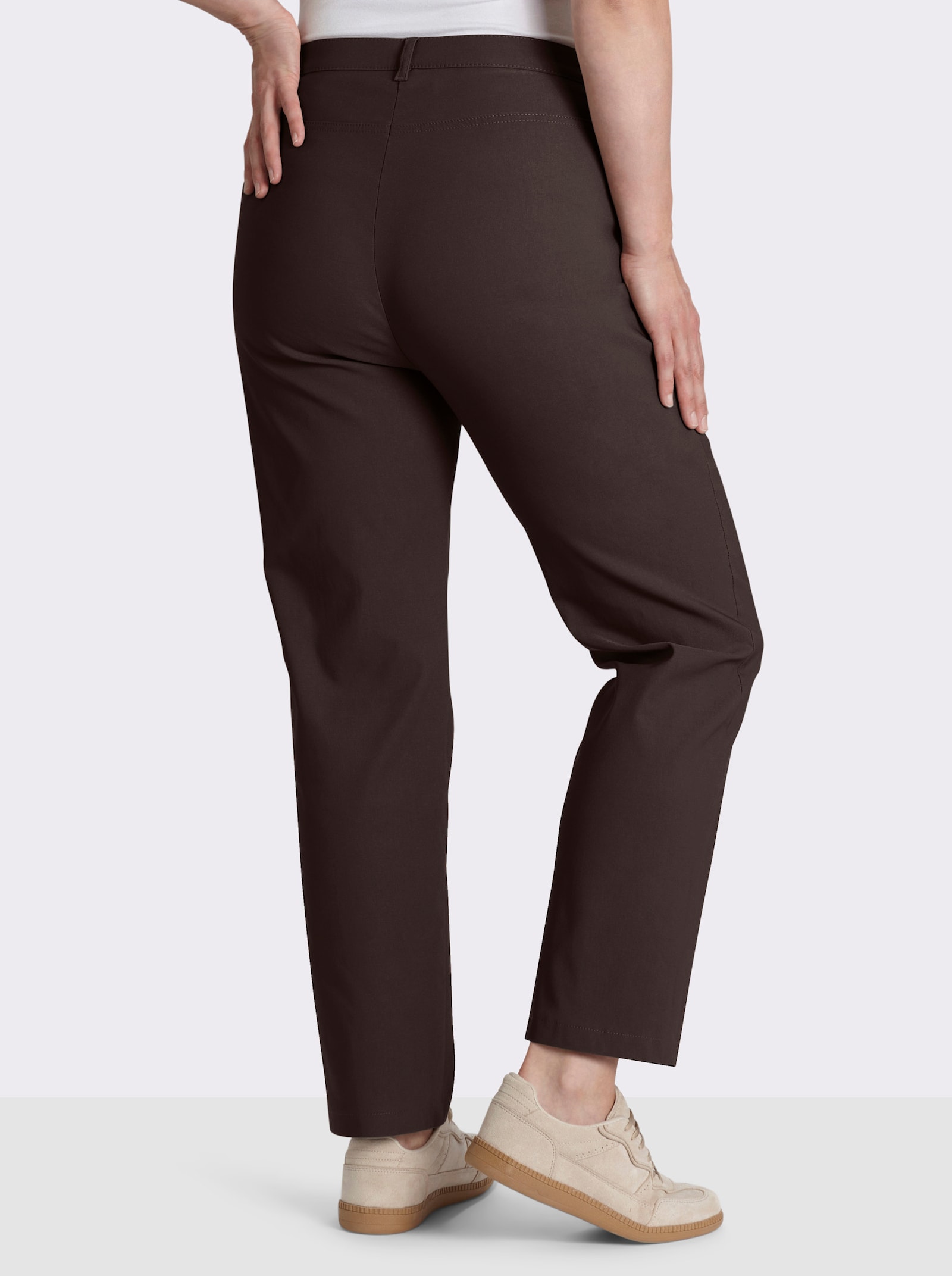 Stehmann Comfort line Thermohose in elastischer Bengalin-Qualität - mokka