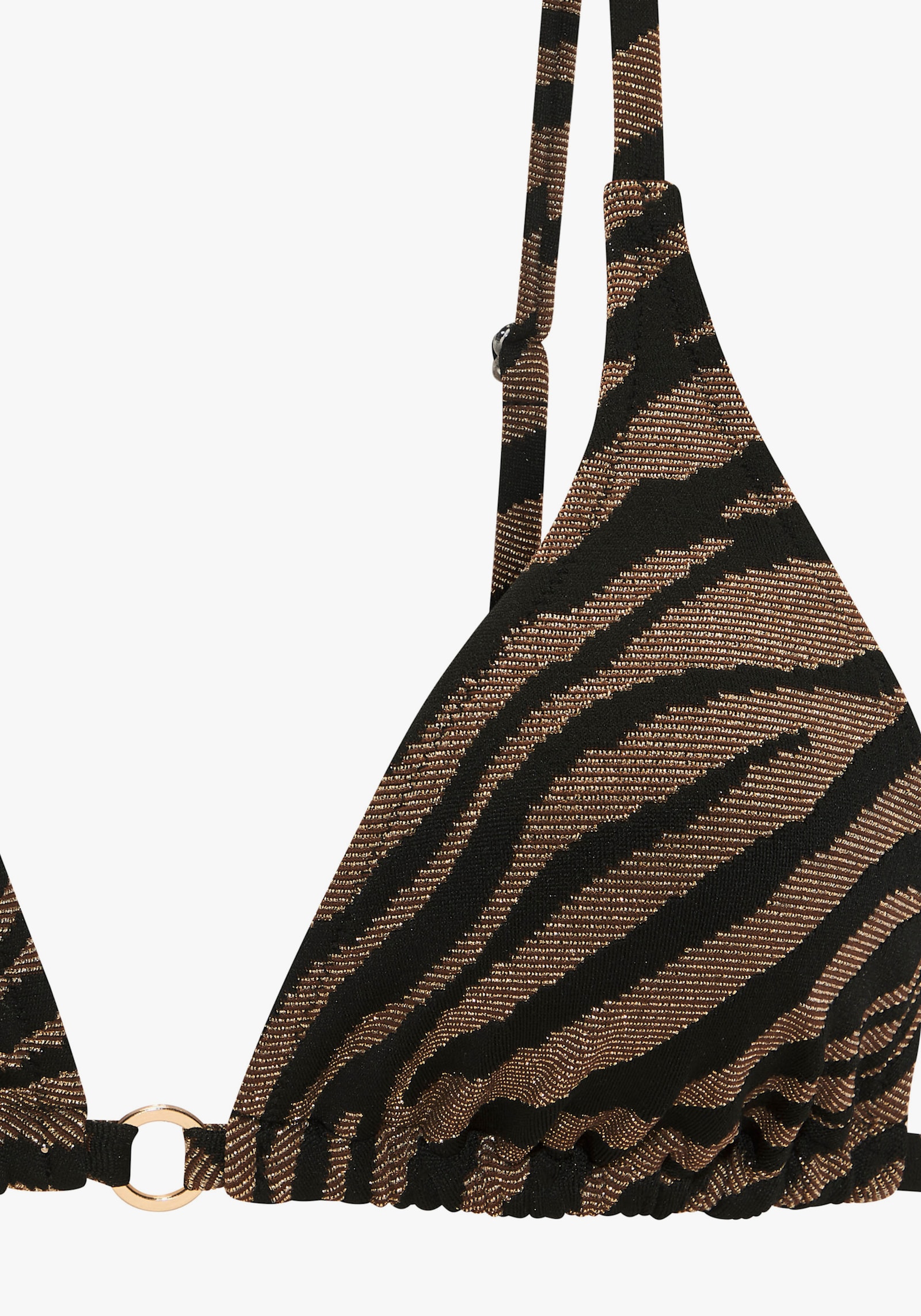 Bruno Banani Triangel-Bikini - schwarz-gold