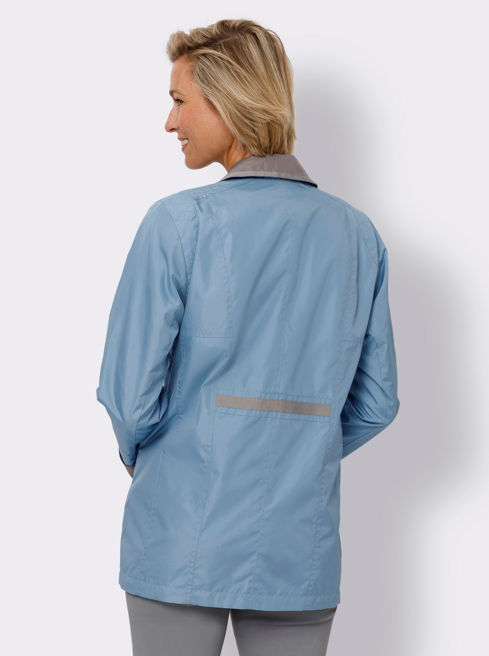 Jack met vaste mouwomslag - steengrijs