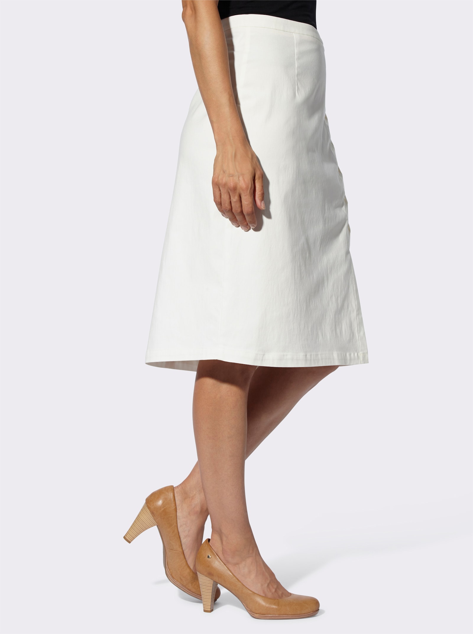 Schlupfrock mit Formbund - ecru