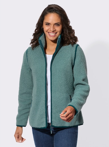 Fleecejacke mit abnehmbaren Ärmeln - jade