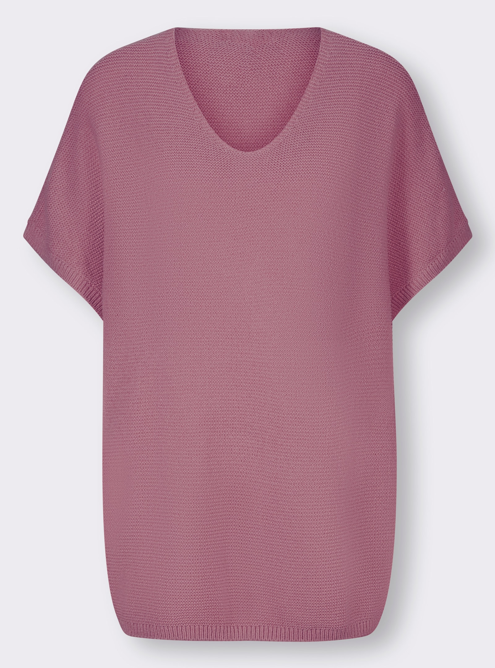 heine Longpullunder im Linksstrick - altrosa