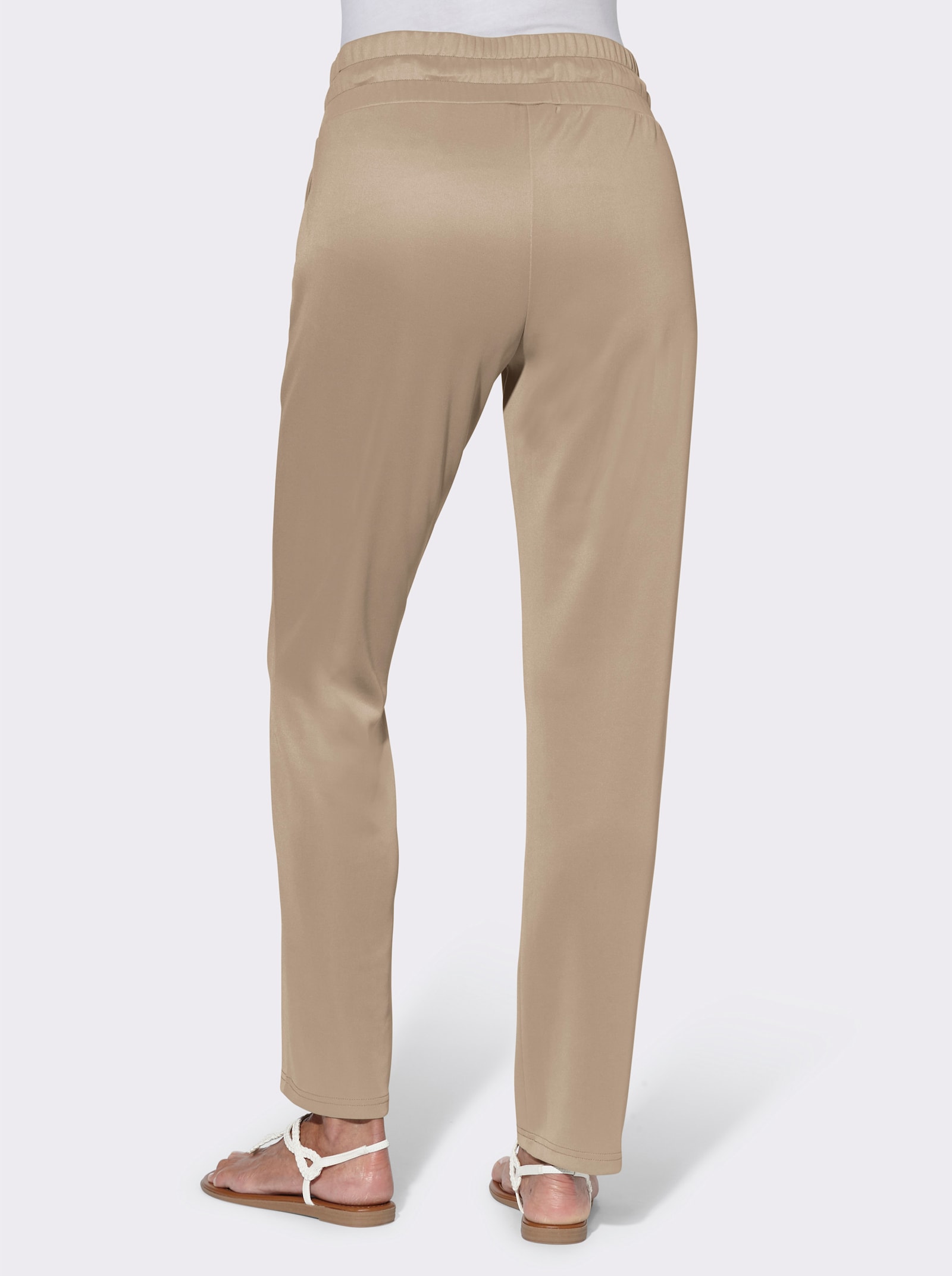 Schlupfhose in Stretch-Qualität - beige