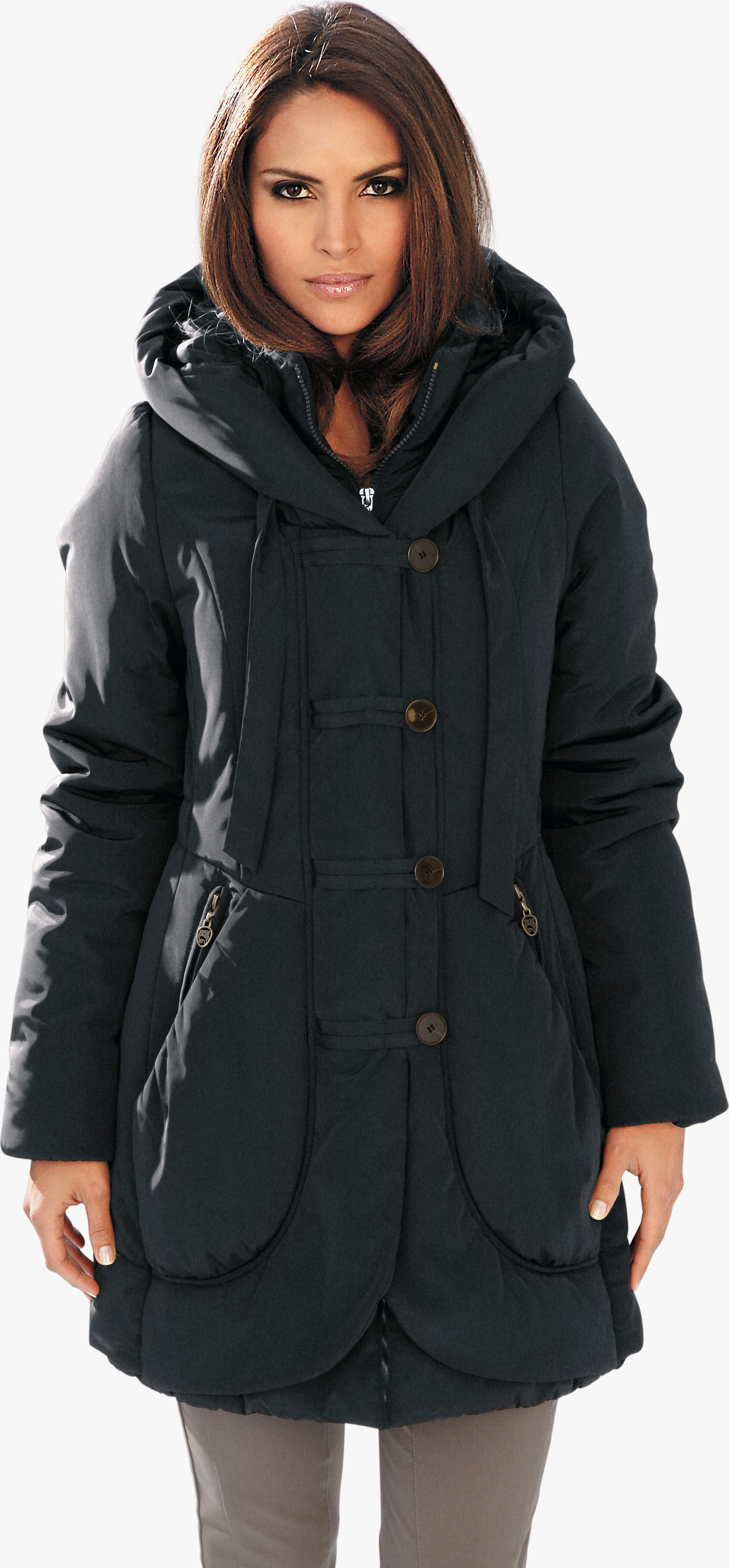 heine Parka mit leichter Wattierung - schwarz