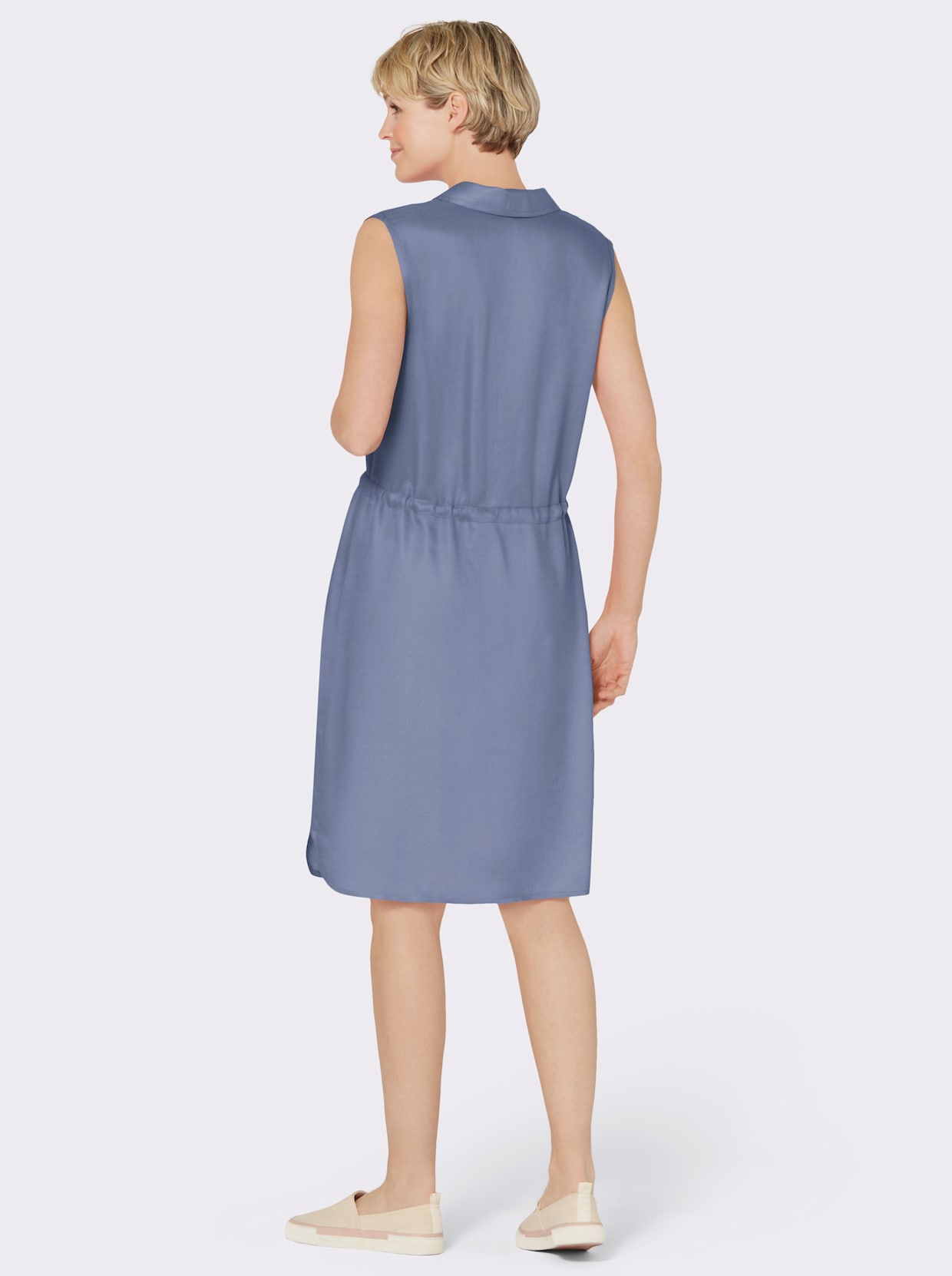 Sommerkleid - taubenblau