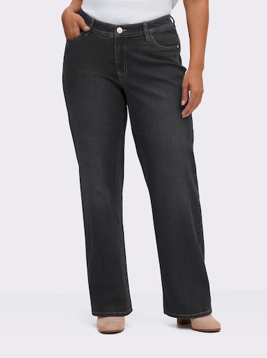 sheego 5-Pocket-Jeans - black denim