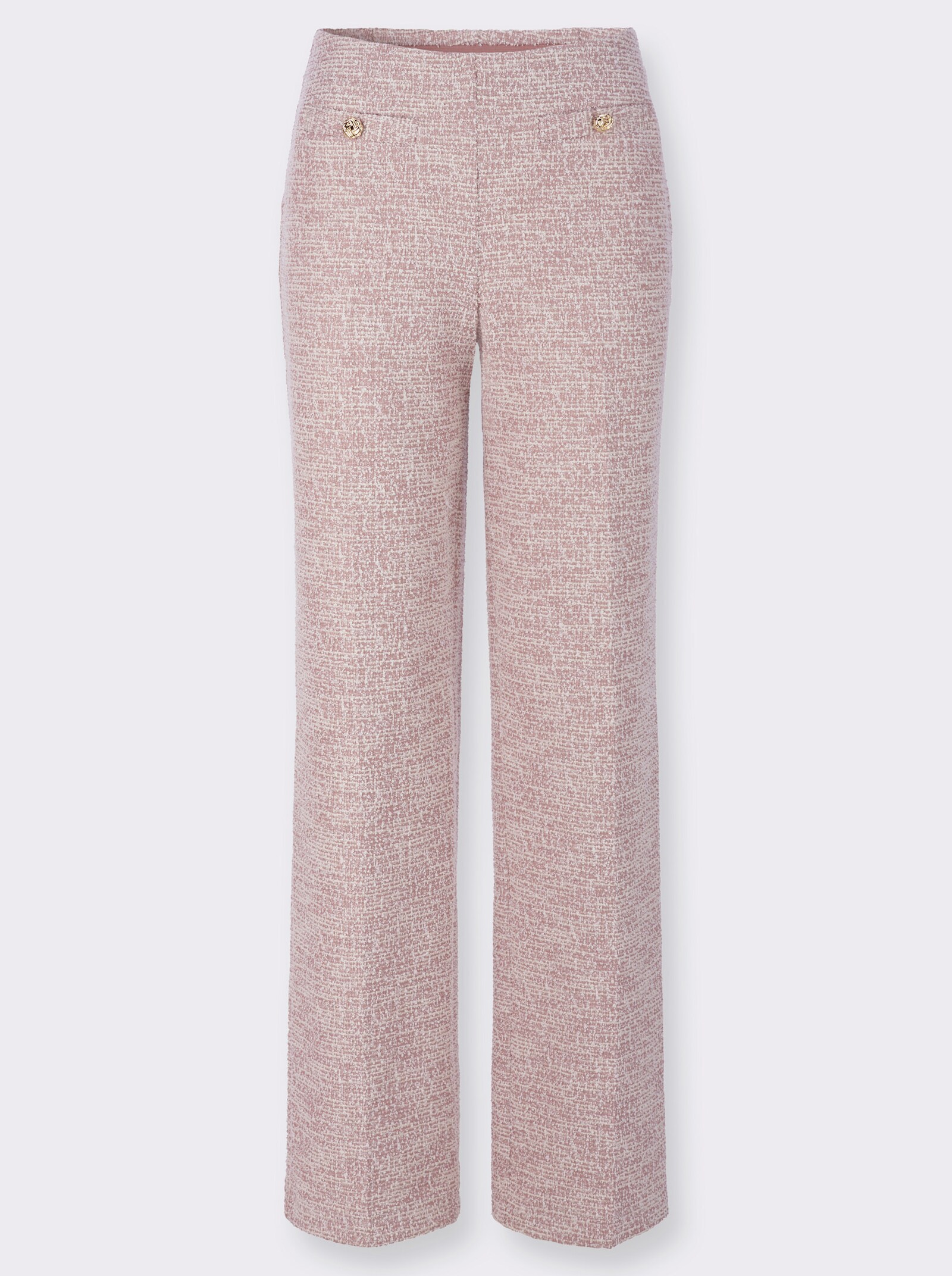 Marlene-Hose in Bouclé-Qualität - rosenholz