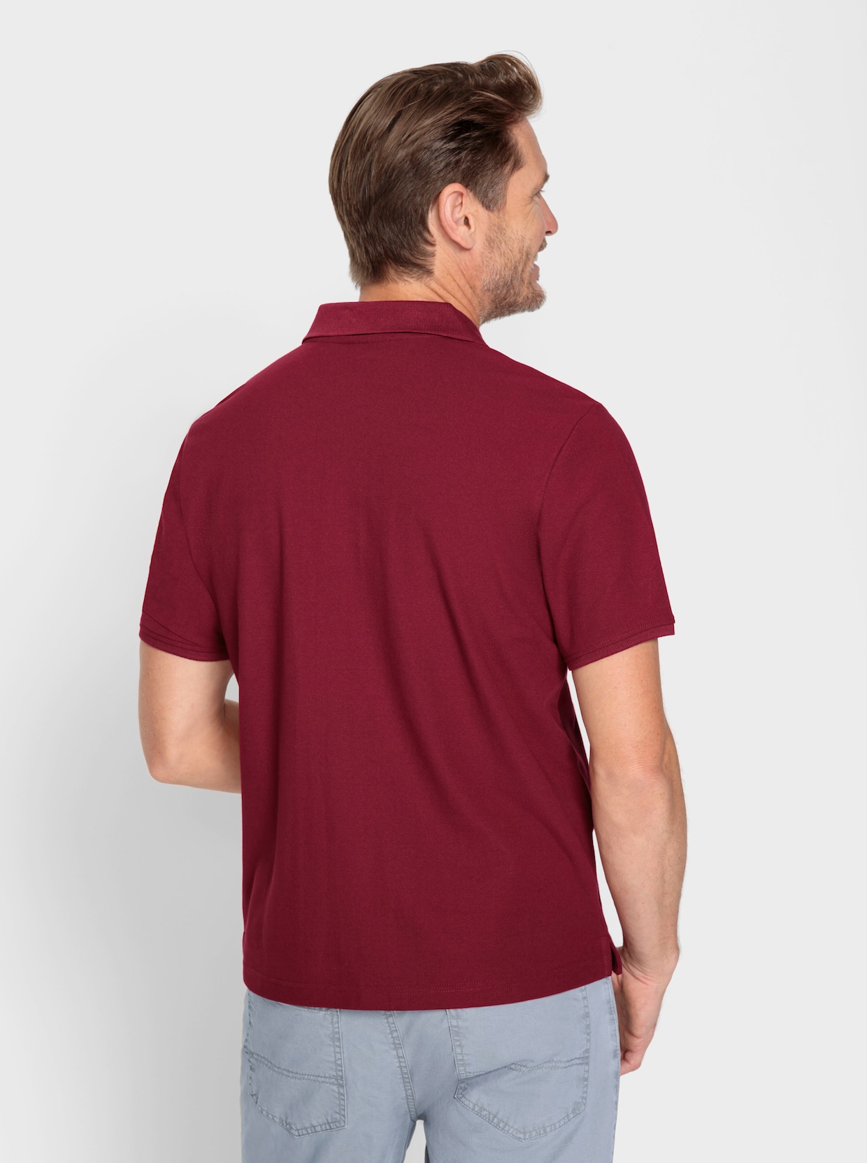 Catamaran Poloshirt met korte mouwen - donkerrood