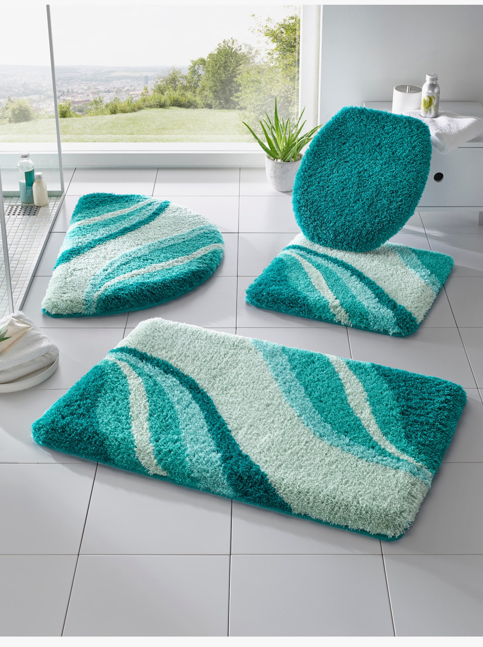 Hagemann Badematte - wintertürkis
