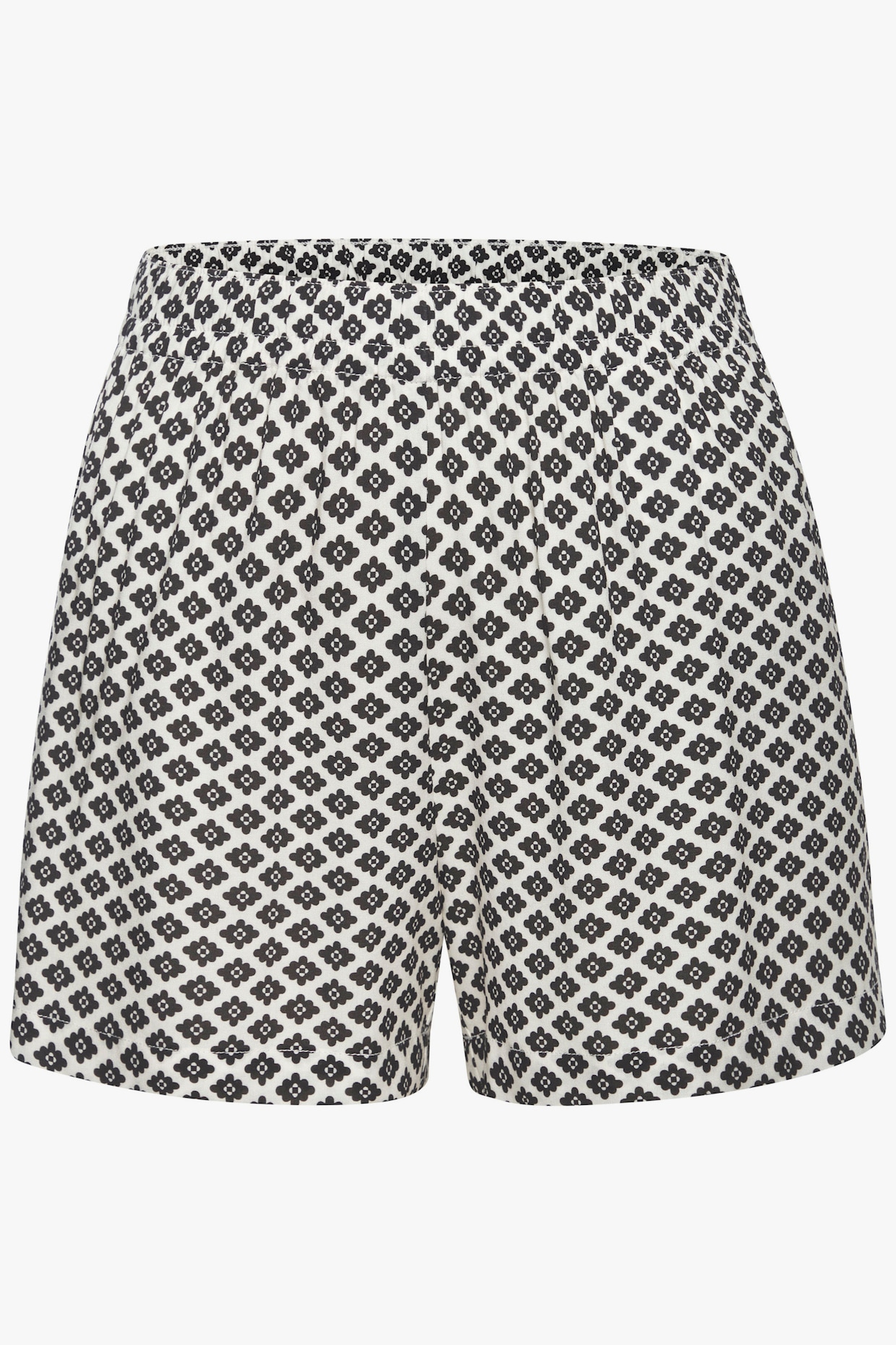LASCANA Korte pyjamabroek - zwart/wit gedessineerd
