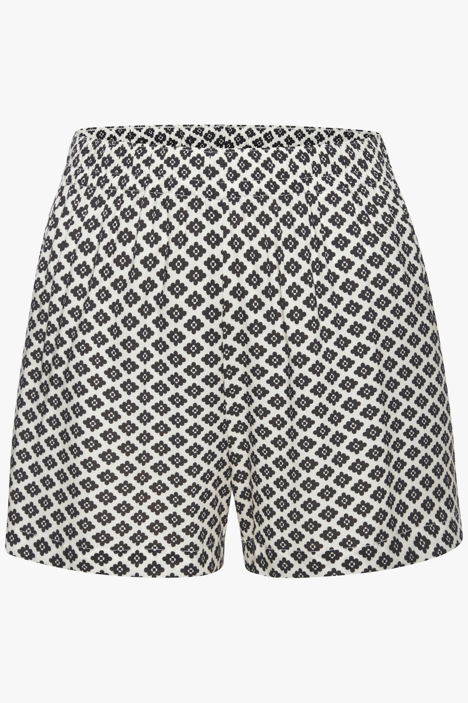 LASCANA Pyjamashorts - schwarz-weiß-gemustert