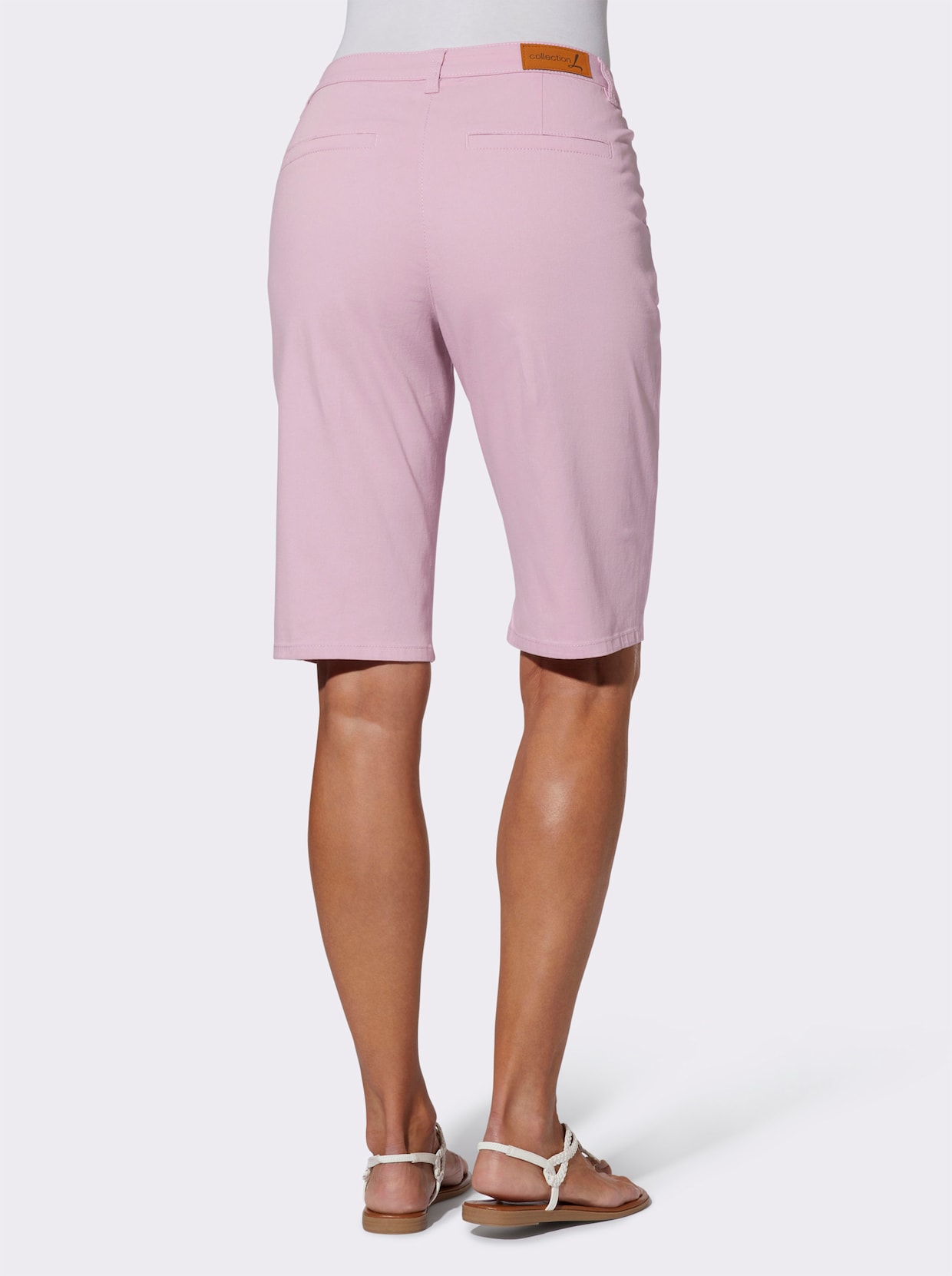 Jeansbermudas - rosé