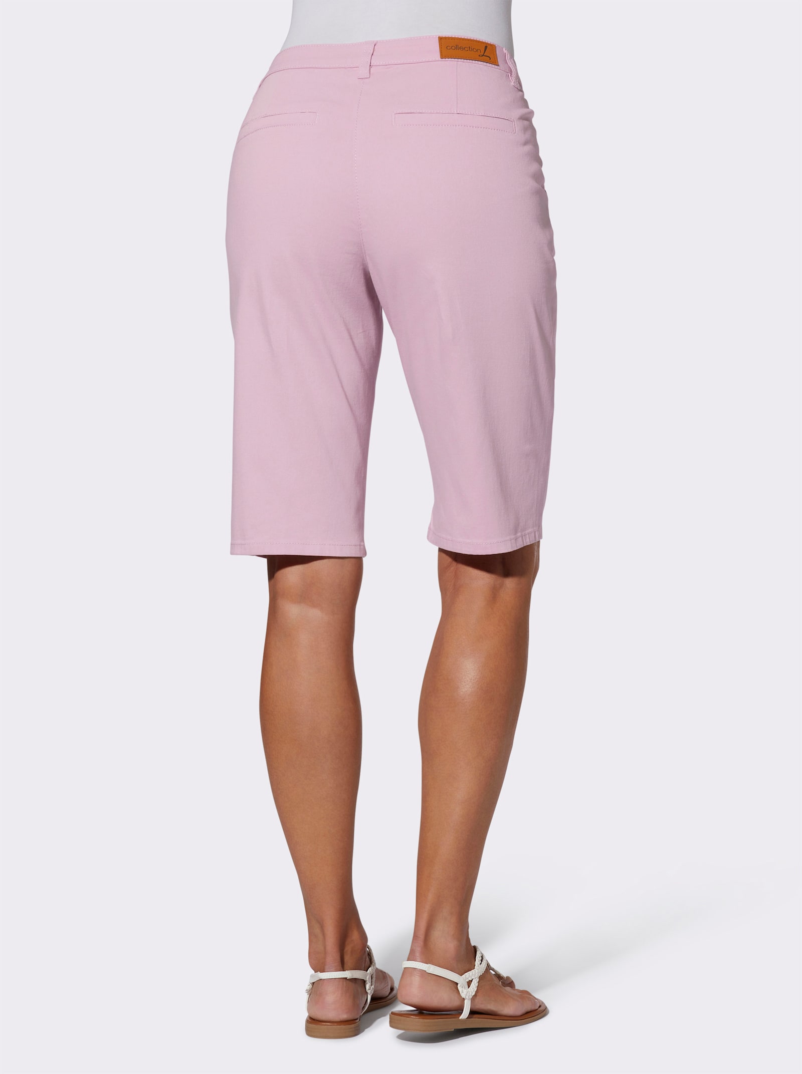 Jeansbermudas in Baumwoll-Stretch-Qualität - rosé