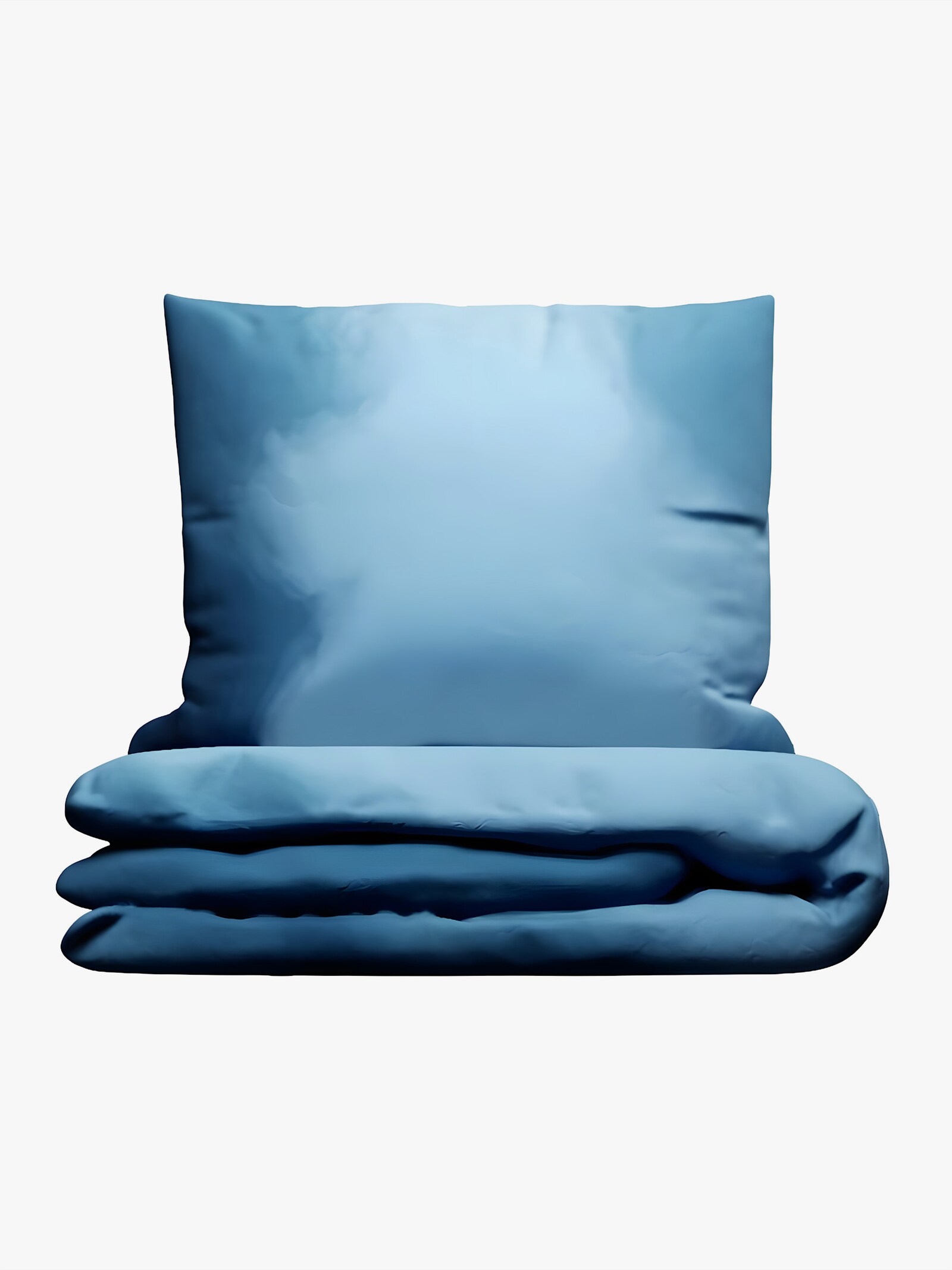 Grund Wendebettwäsche - petrol-blau-bedruckt