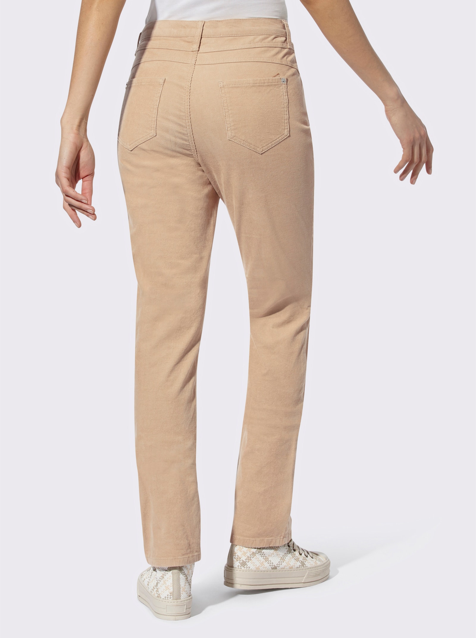 heine Cordhose mit Stretch - camel