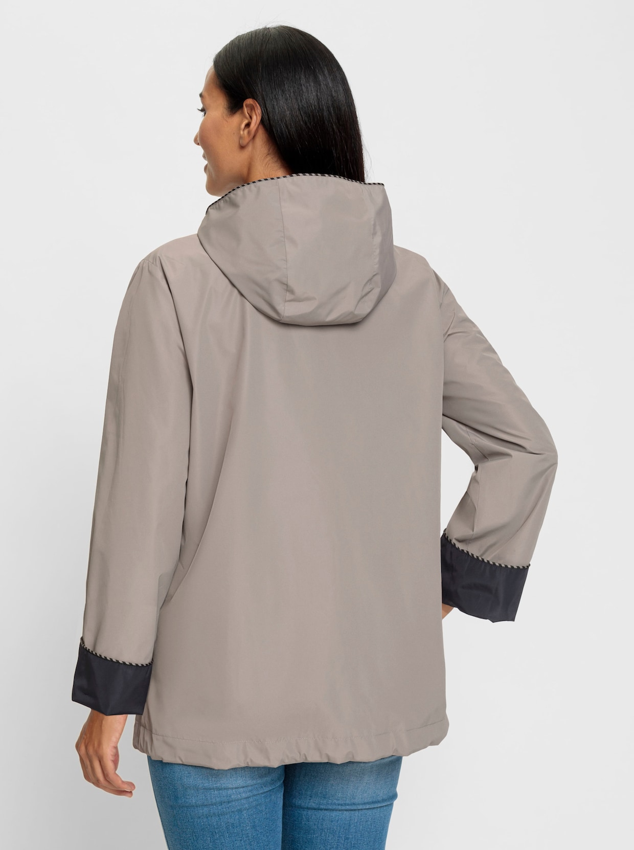 heine Veste réversible - noir-taupe