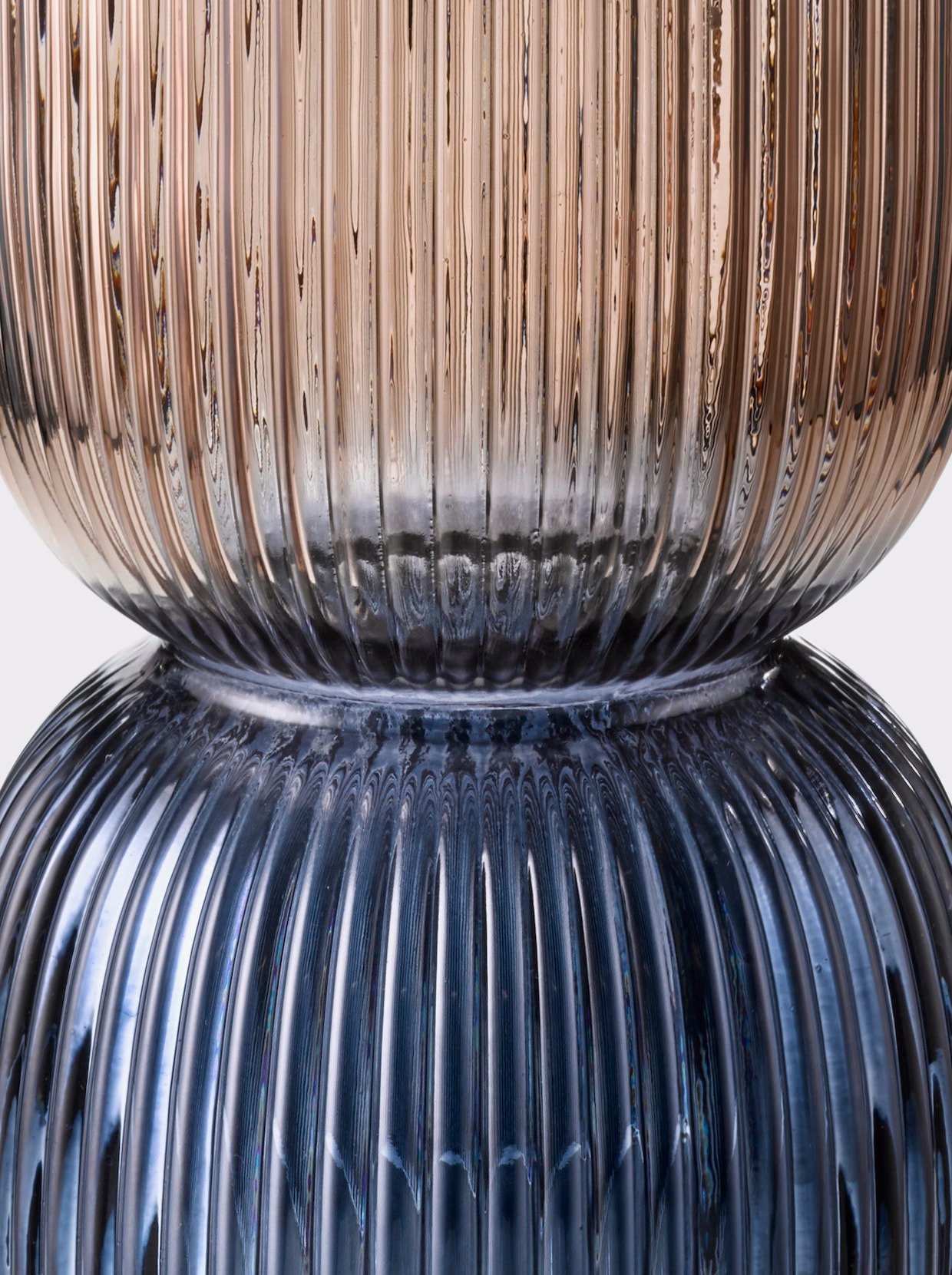 Impressionen Vase - beige-blau