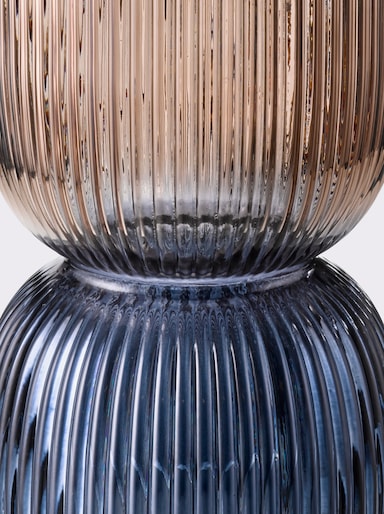 Impressionen Vase - beige-blau