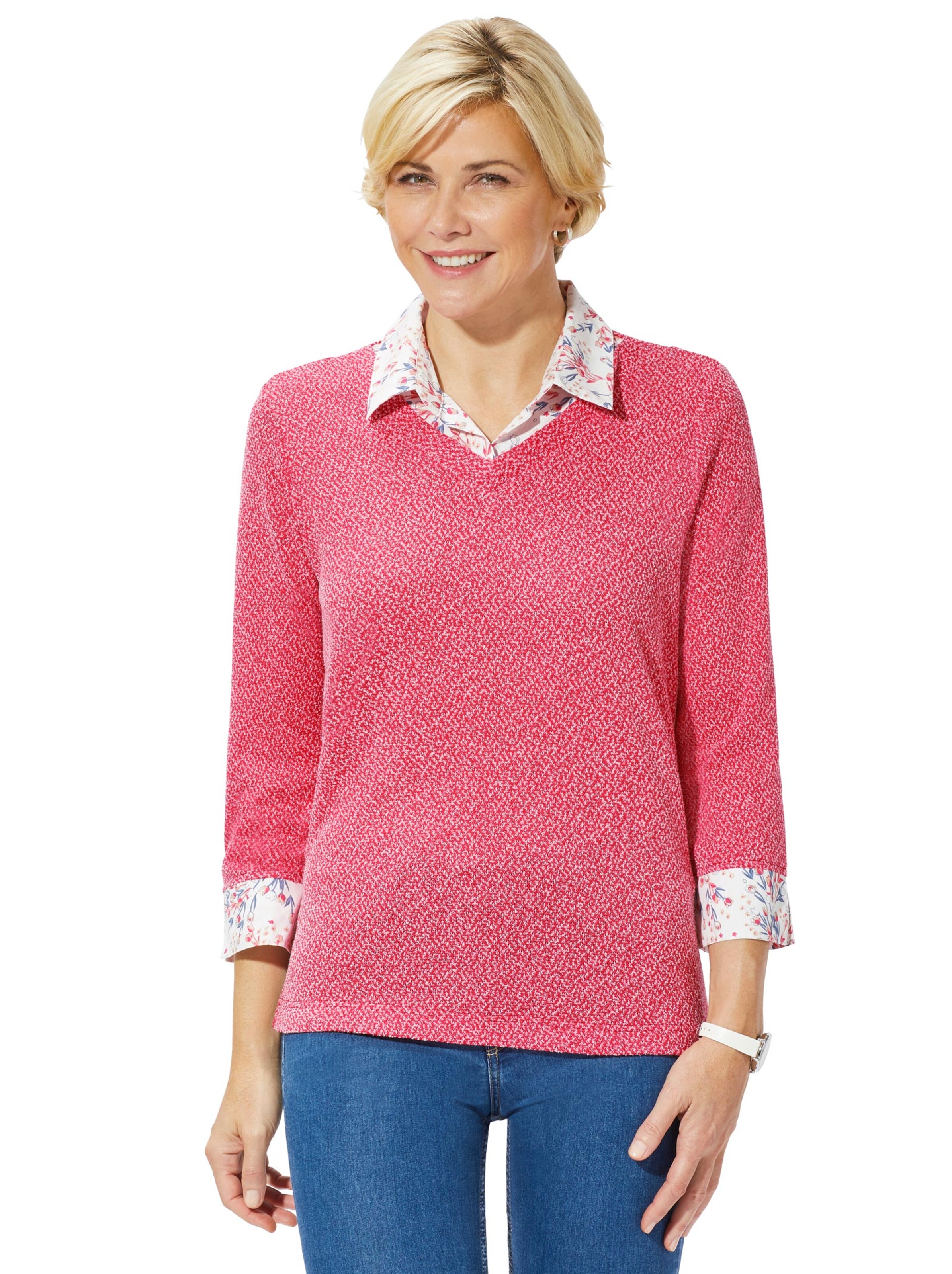 Shirt - koralle-meliert