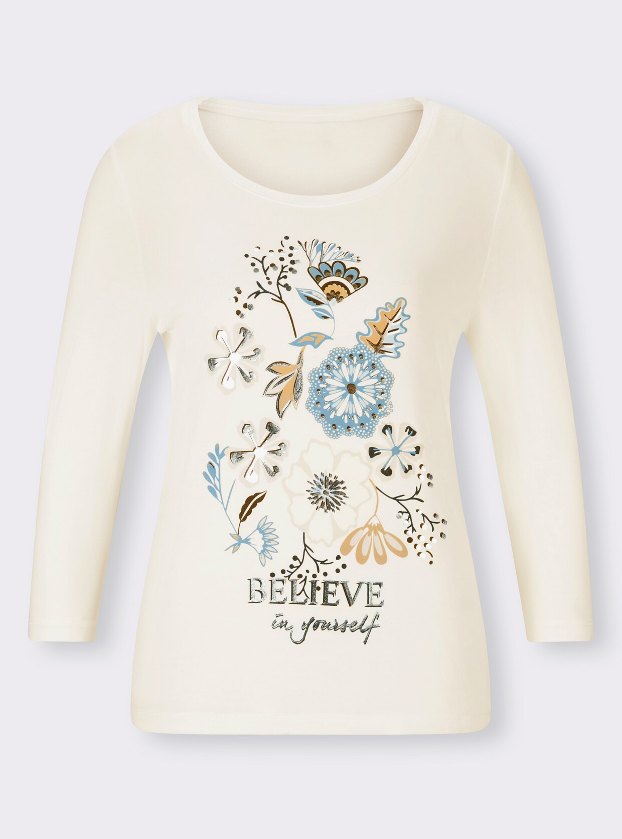 heine Shirt met 3/4-mouw - ecru
