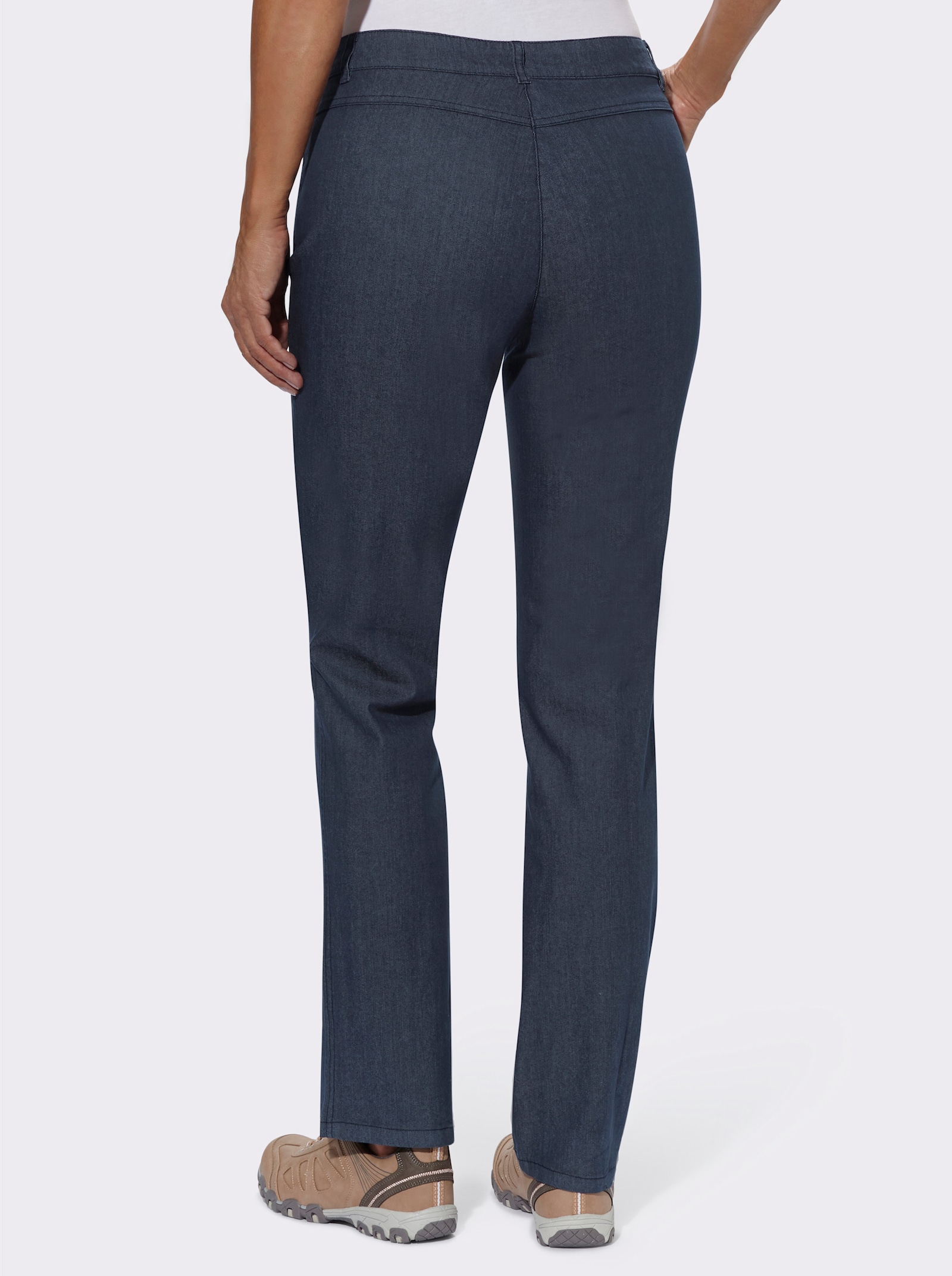 Cosma Jean droit avec effet ventre plat - bleu délavé