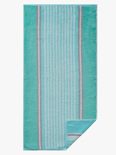 Cawö Serviette - turquoise à rayures