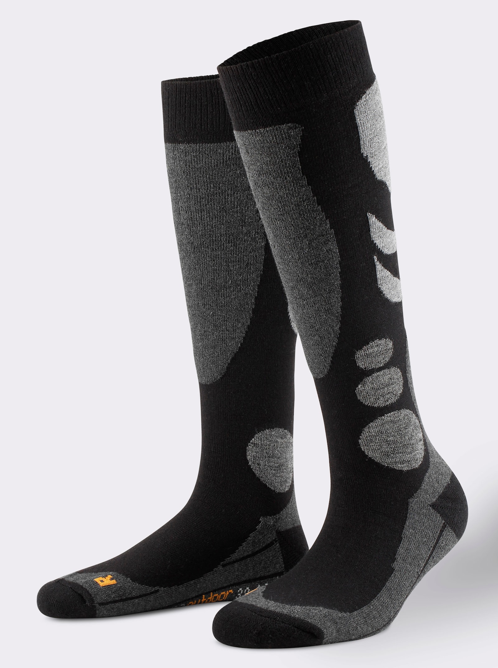 Mustang Ski-Socken - schwarz-anthrazit