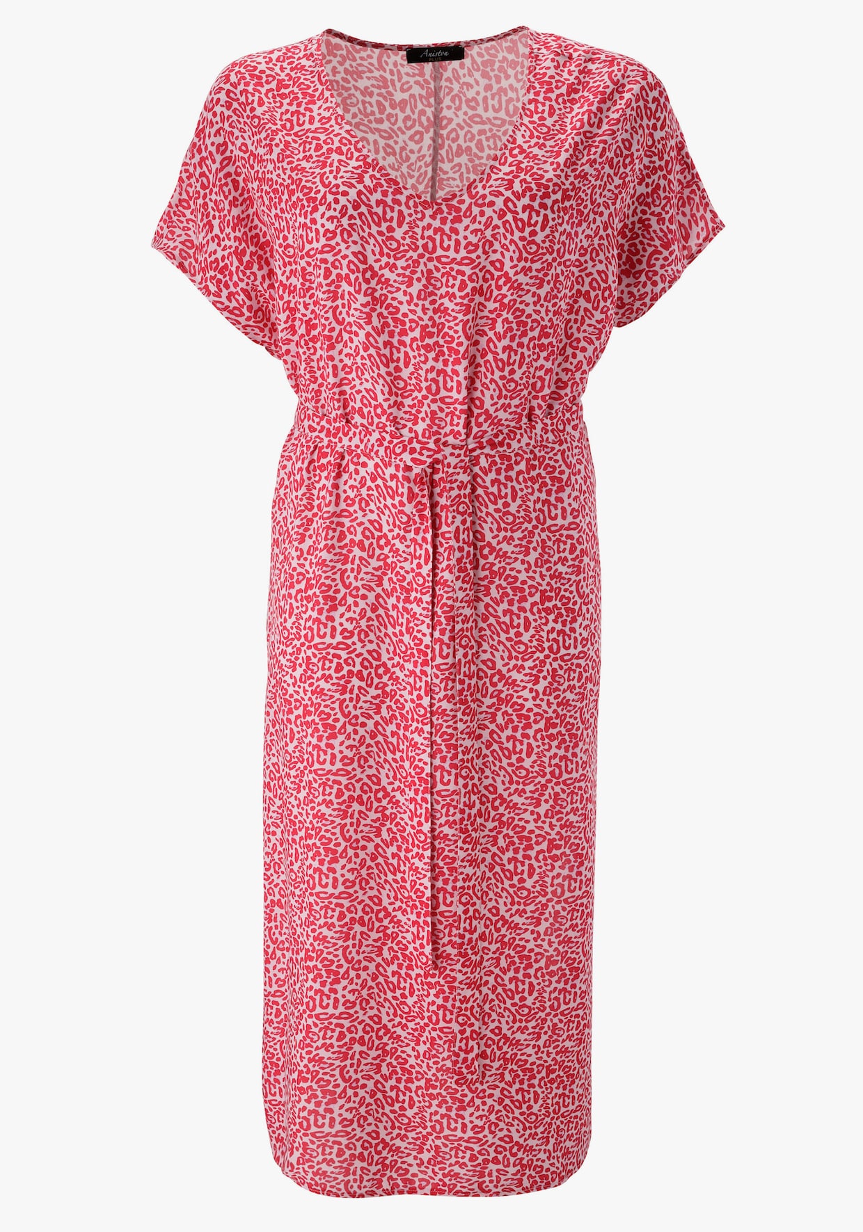 Aniston PLUS Strandkleid - weiß-pink-flieder