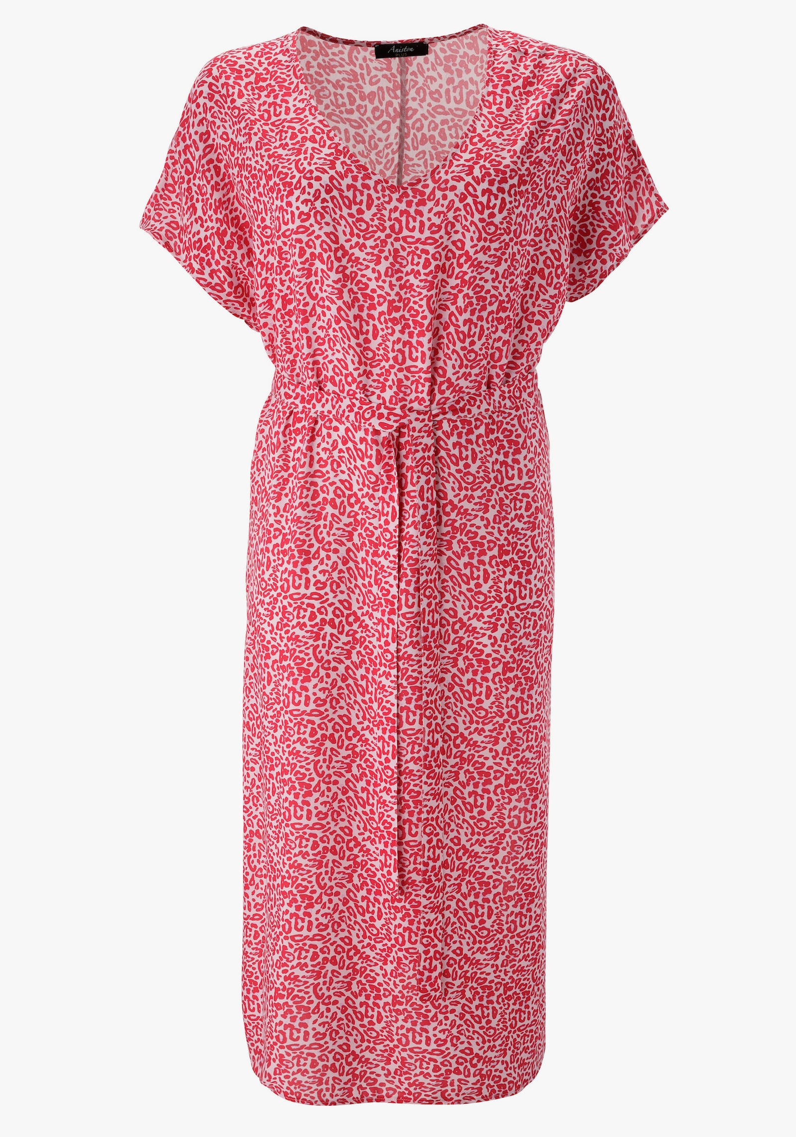 Aniston PLUS Strandkleid - weiß-pink-flieder