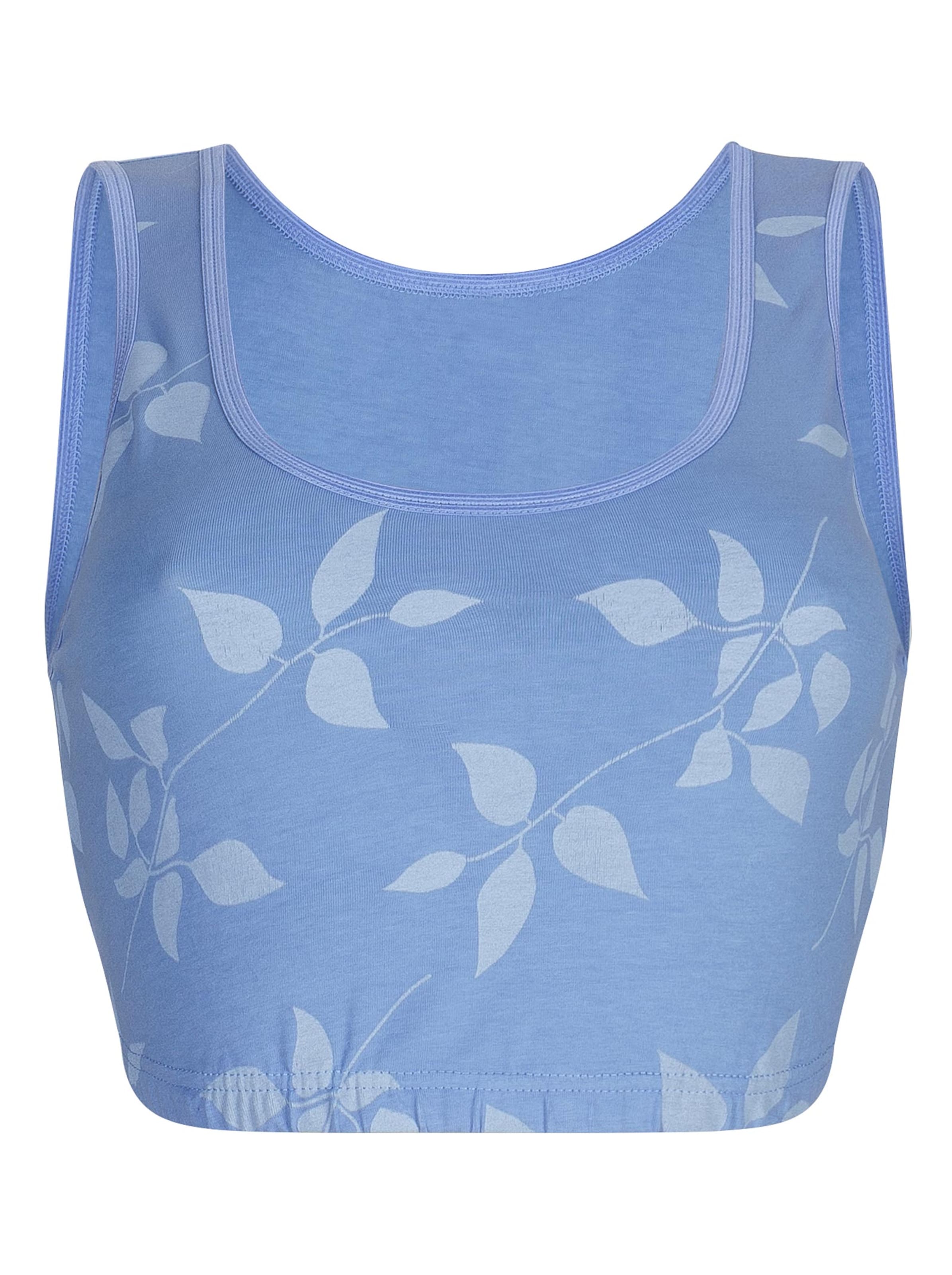 wäschepur Bustier - bleu + bleu-bedruckt