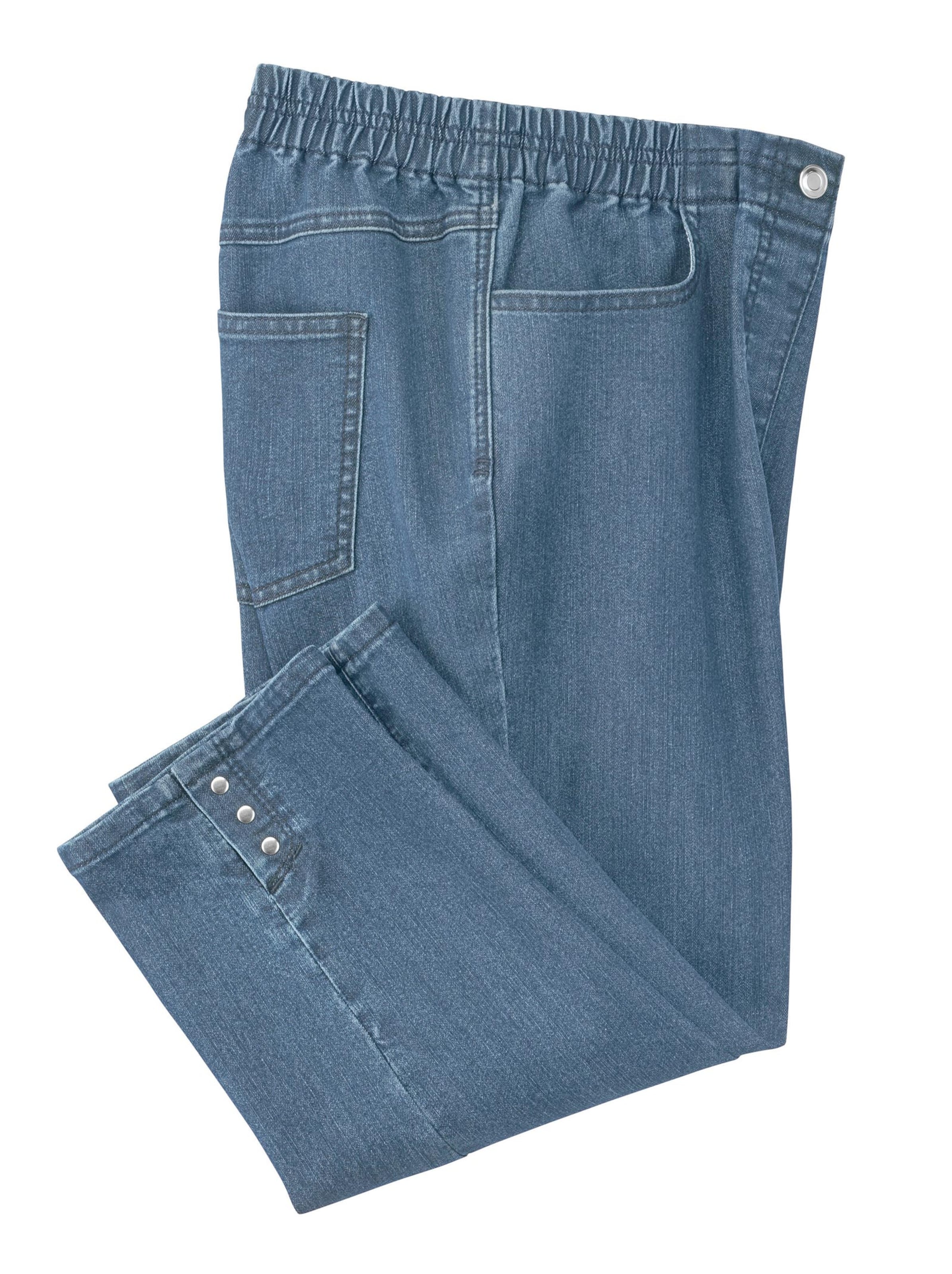 Damenmode Jeans Caprijeans in blue-bleached 