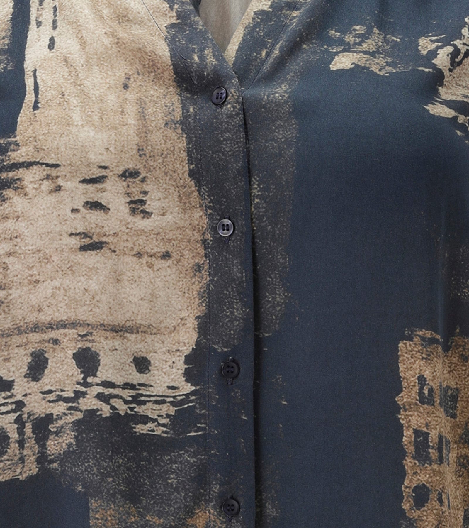 Aniston PLUS Longbluse - grau-bedruckt