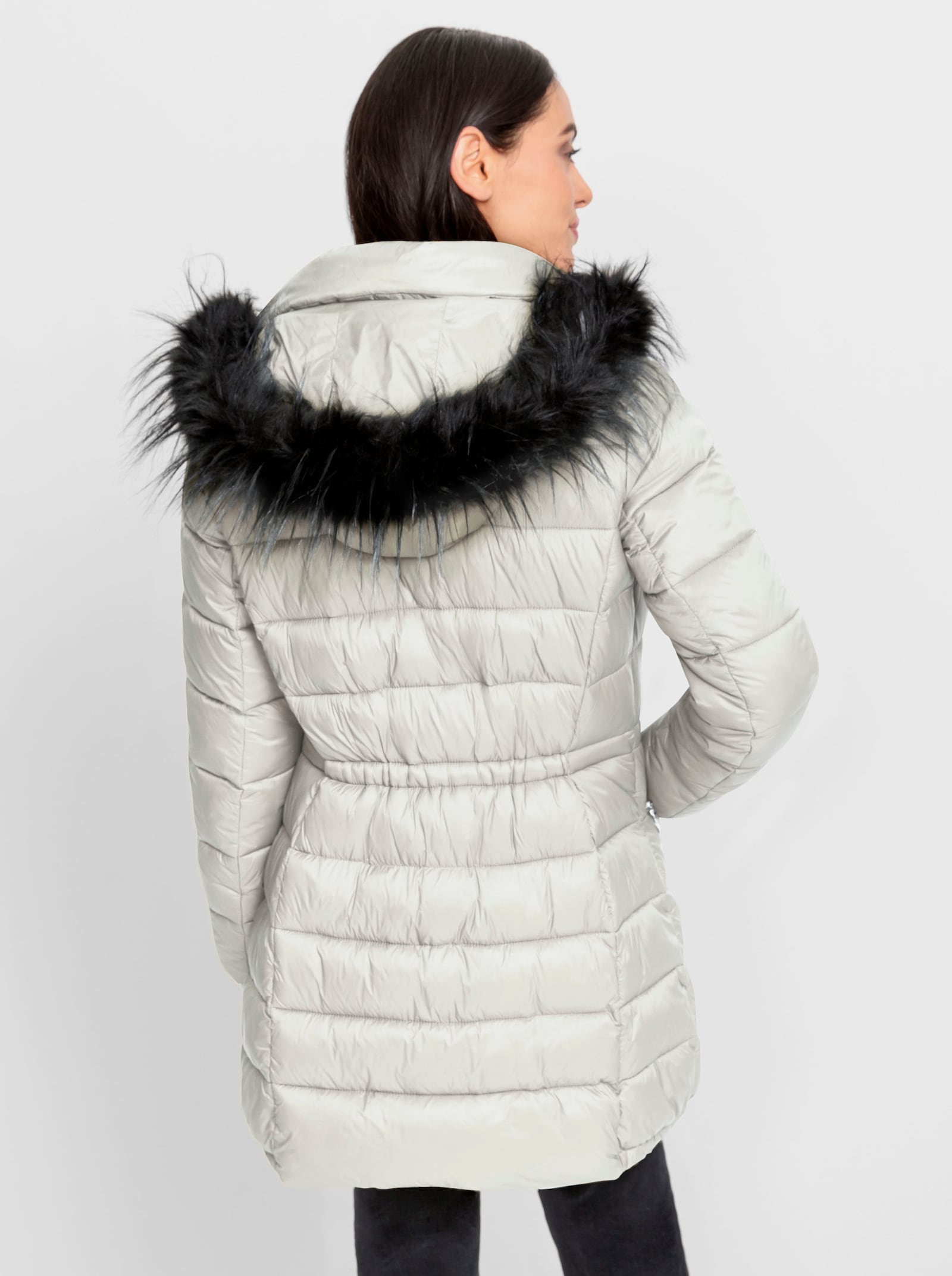 heine Steppjacke mit abnehmbarer Kapuze - ecru