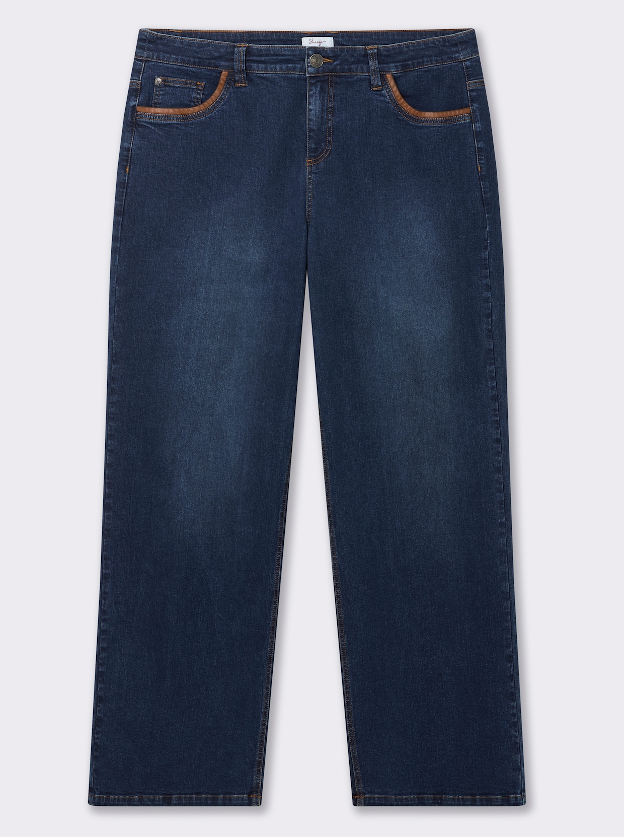 sheego Jeans - blue-stone-washed