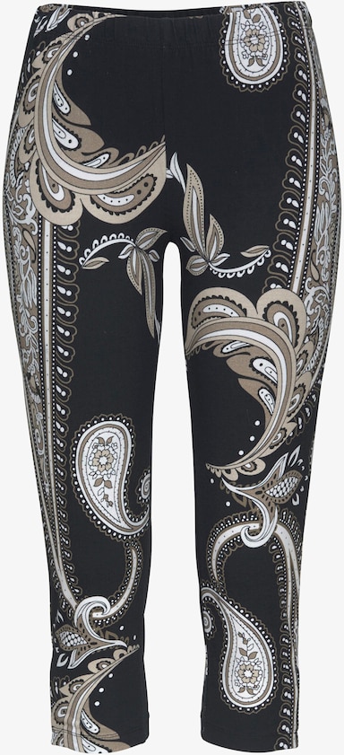 LASCANA Caprileggings - schwarz-bedruckt