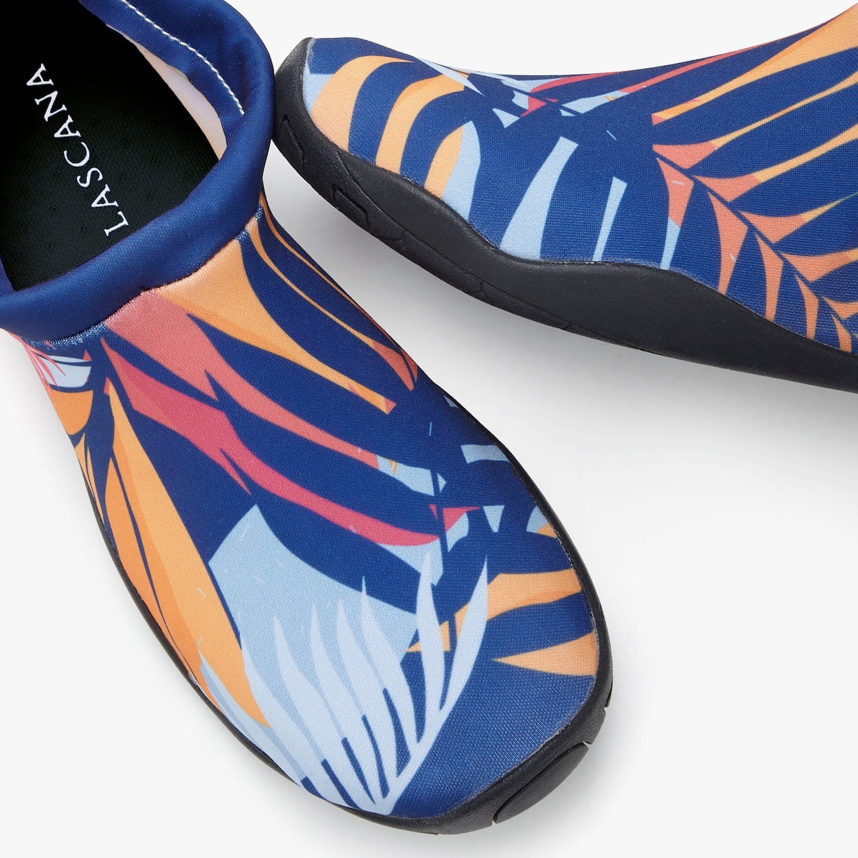 LASCANA Badschoen - blauw/oranje