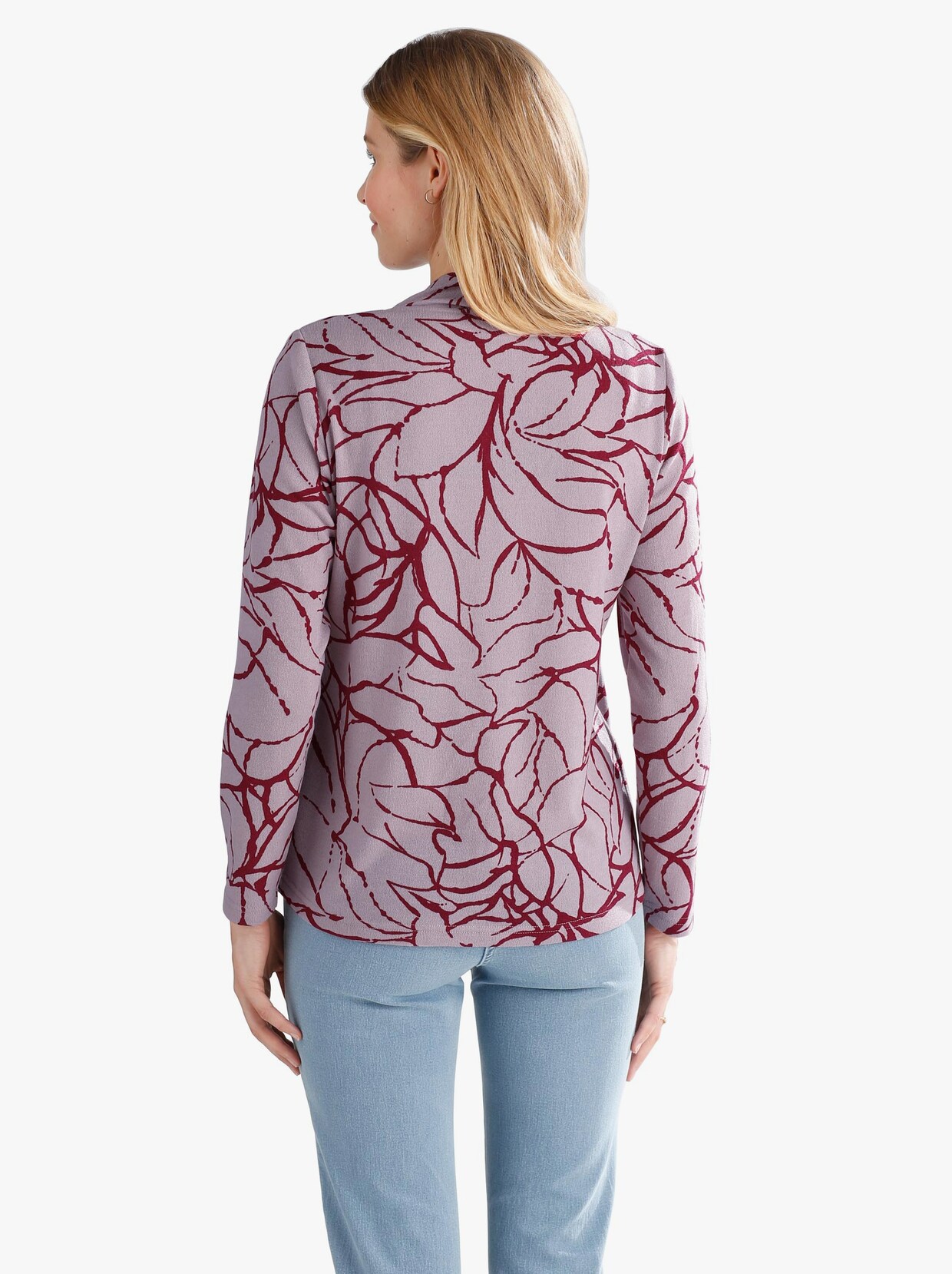 2-in-1-pullover - roze