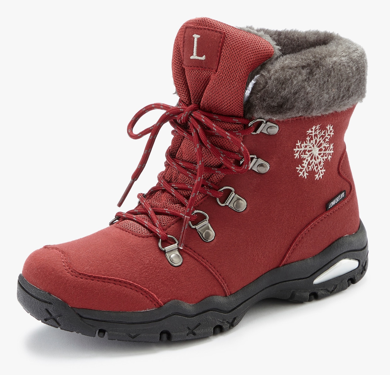 LASCANA Winterlaarsje - donkerrood