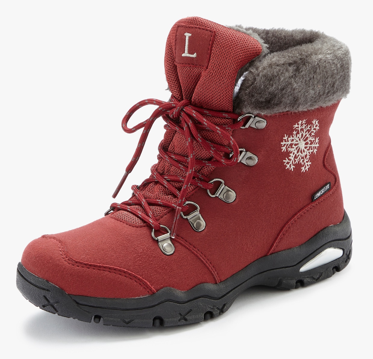 LASCANA Bottines d'hiver - rouge foncé