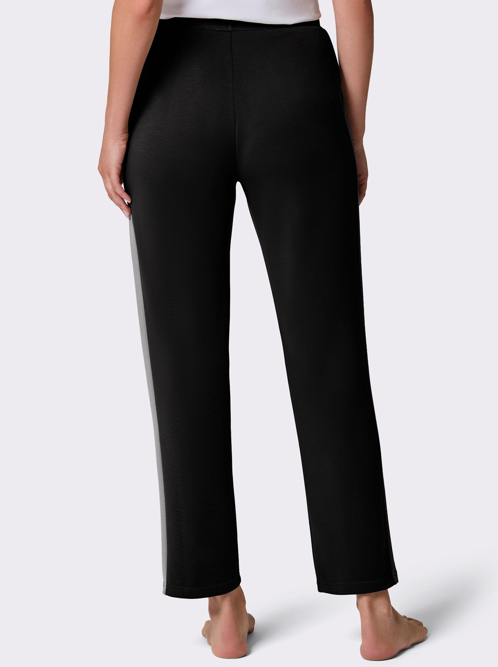 CREATION L PREMIUM Modal-Mix-Hose - schwarz-steingrau