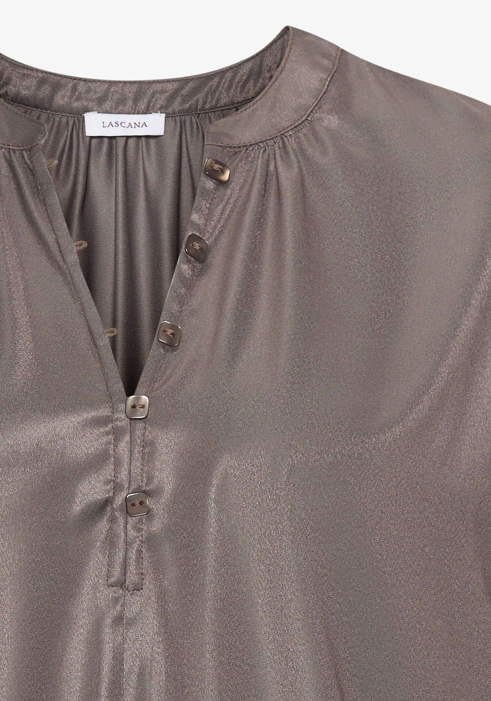 LASCANA Satinbluse - khaki