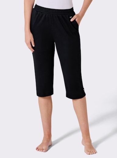 feel good 3/4-Hose in Interlock-Qualität - schwarz