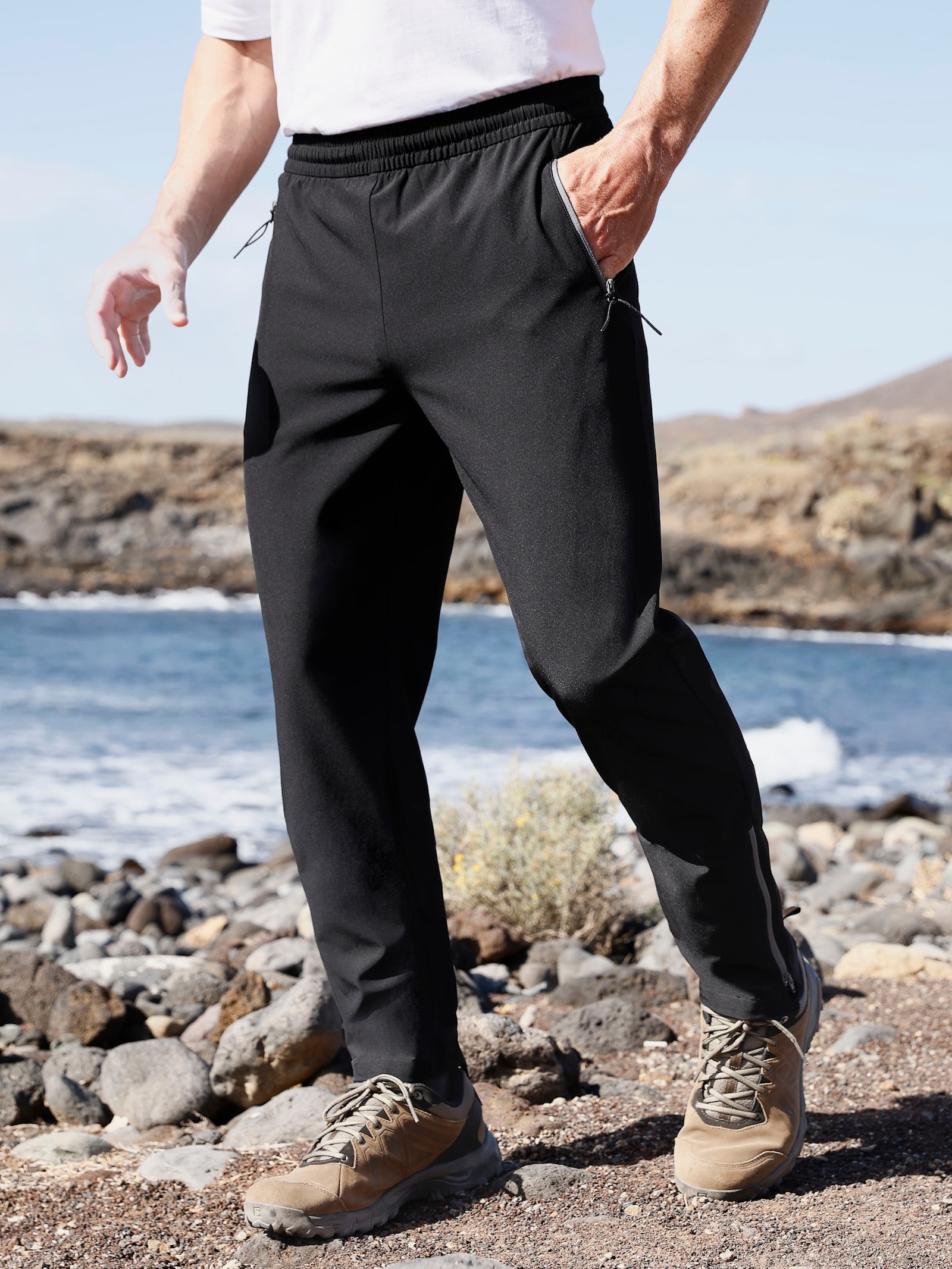 Catamaran Sports Funktionshose mit Bindeband innen - schwarz