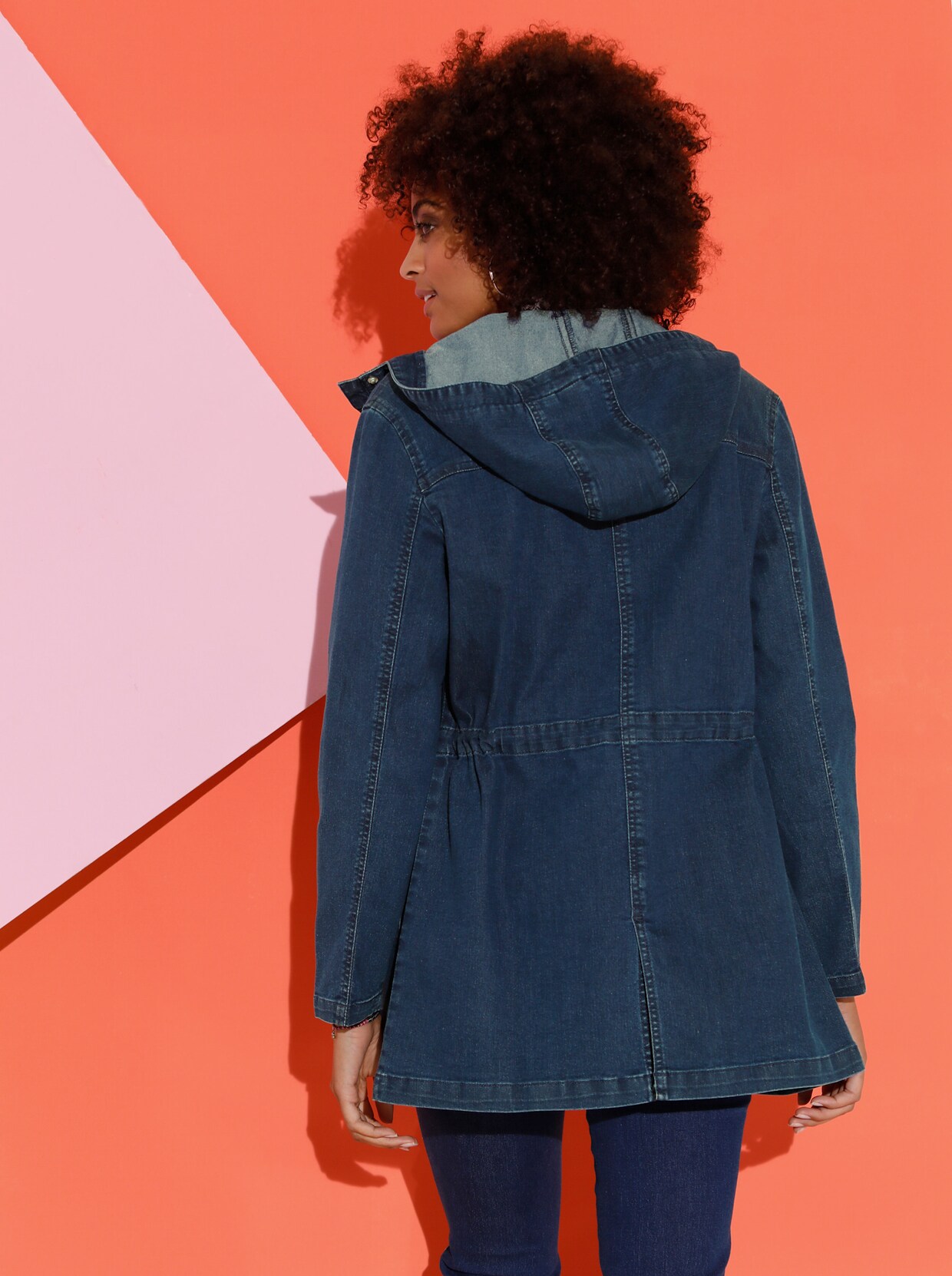 Jeansjacka - blue-stone-washed